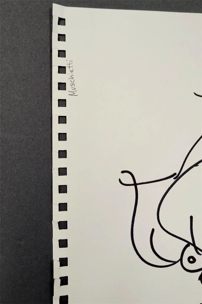 Andy Muschietti — Andy Muschietti signed sketch IT Pennywise 11x14 autograph ~ Beckett BAS, image 2