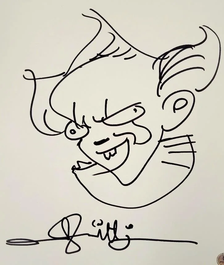 Andy Muschietti — Andy Muschietti signed sketch IT Pennywise 11x14 autograph ~ Beckett BAS, image 4