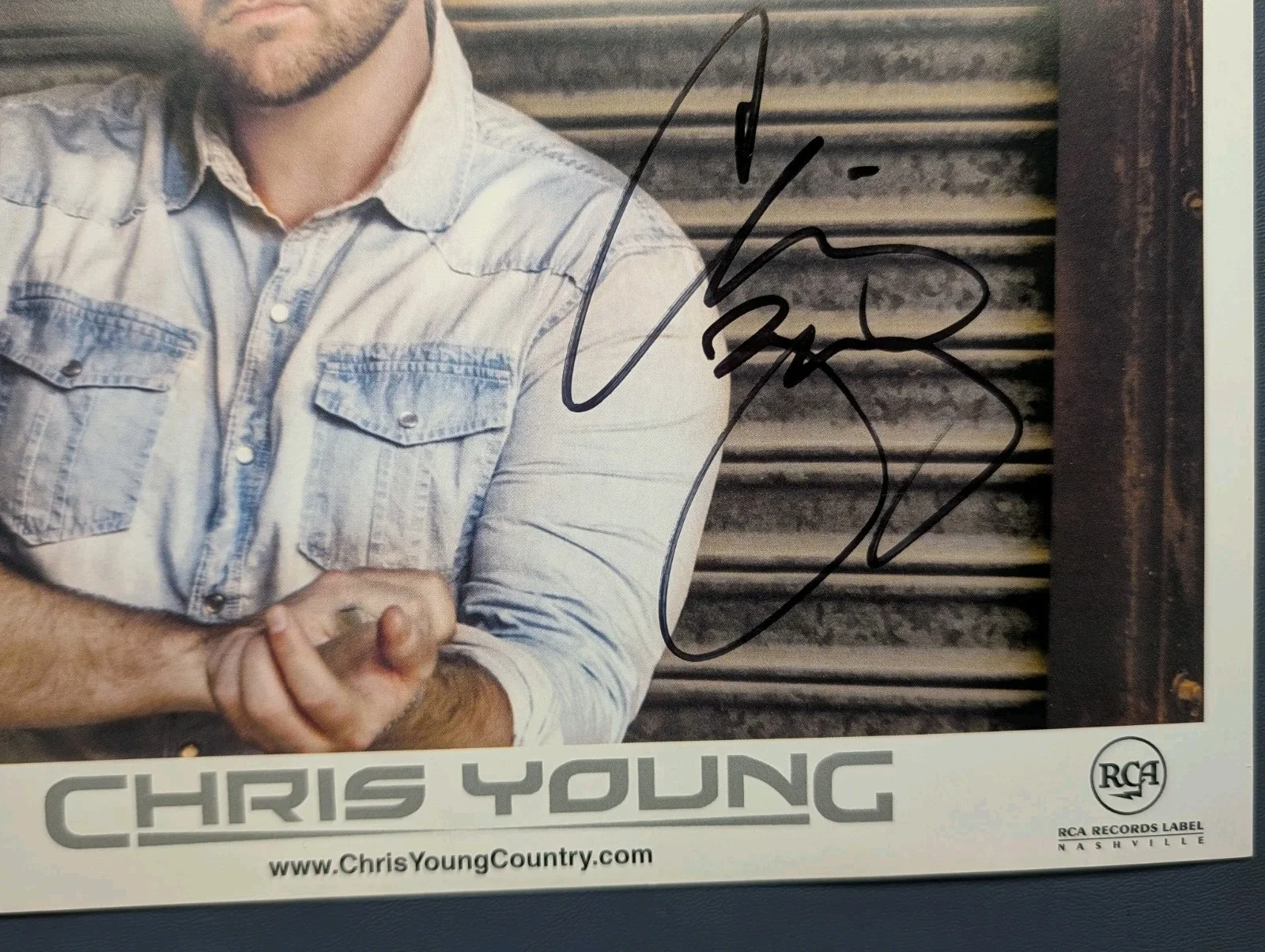 Signed Chris Young Official RCA Meet & Greet Fan Event Promo Photo (8x10), изображение 2