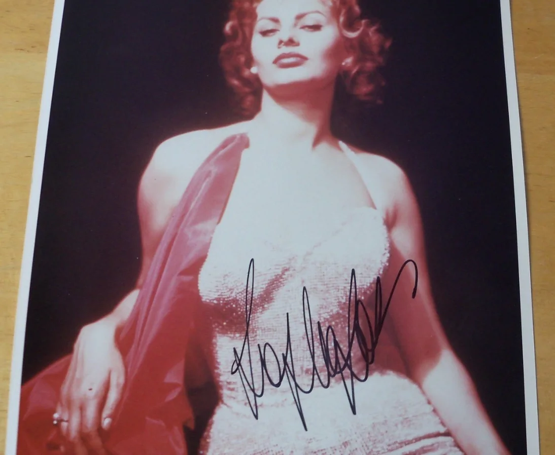 Sophia Loren — Sophia Loren signed photo COA, image 2