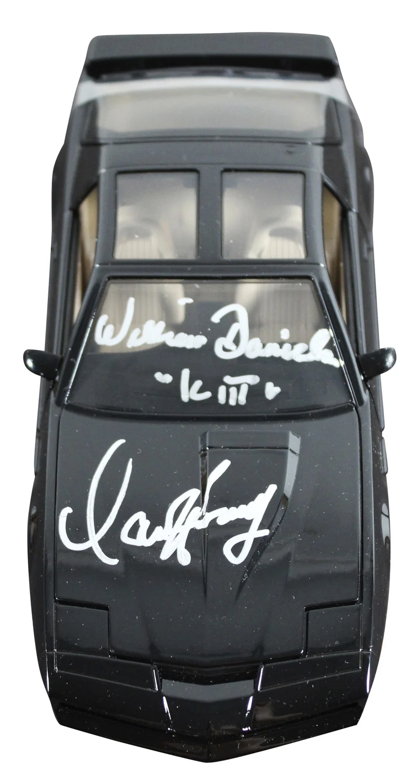 David Hasselhoff, William Daniels — Hasselhoff & Daniels Knight Rider Signed 1:24 Die Cast Metal K.I.T.T. Car BAS, изображение 3