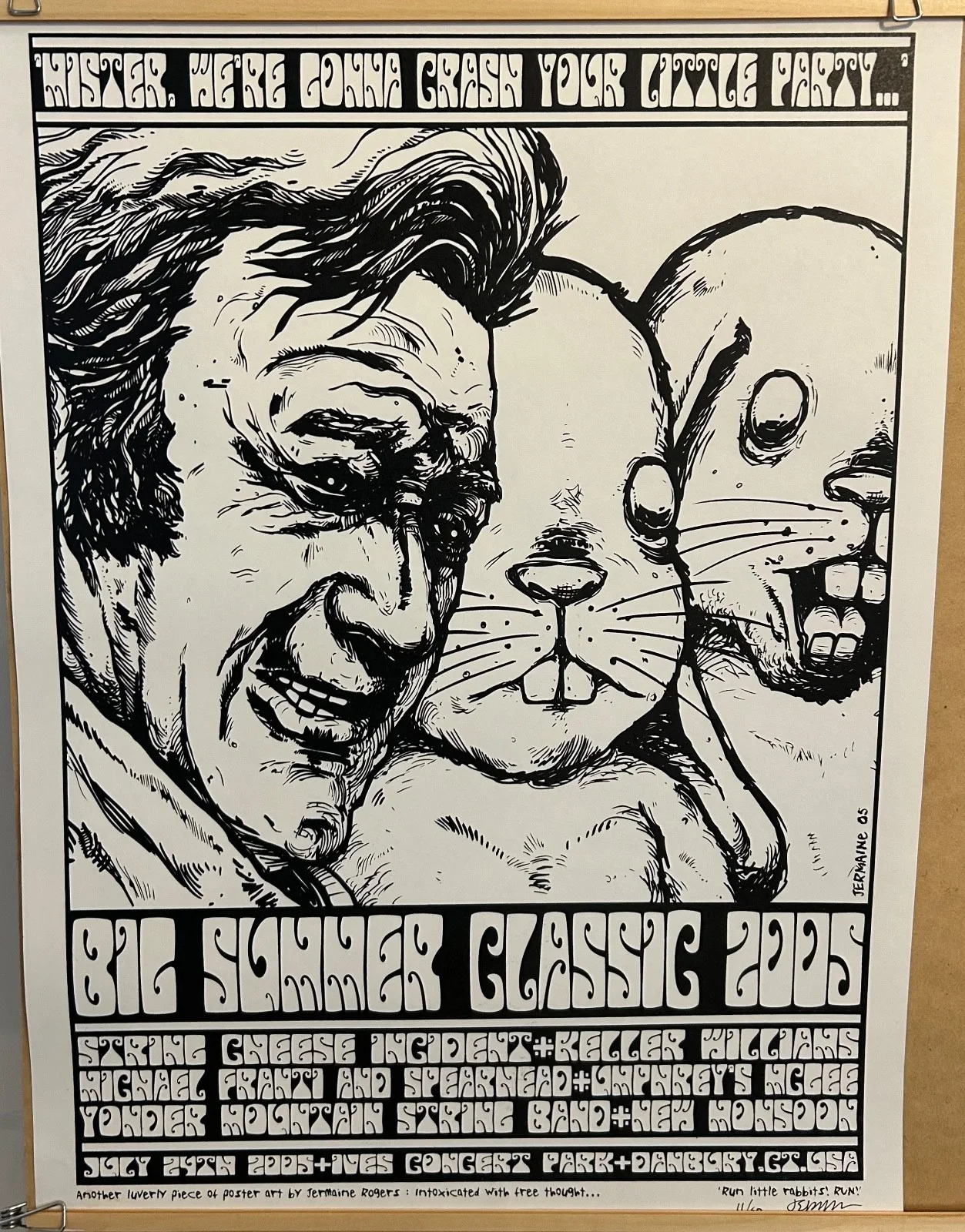Lot of 6 String Cheese Incident 2005 "Big Summer Classic" posters- EMEK/Jermaine, image 4