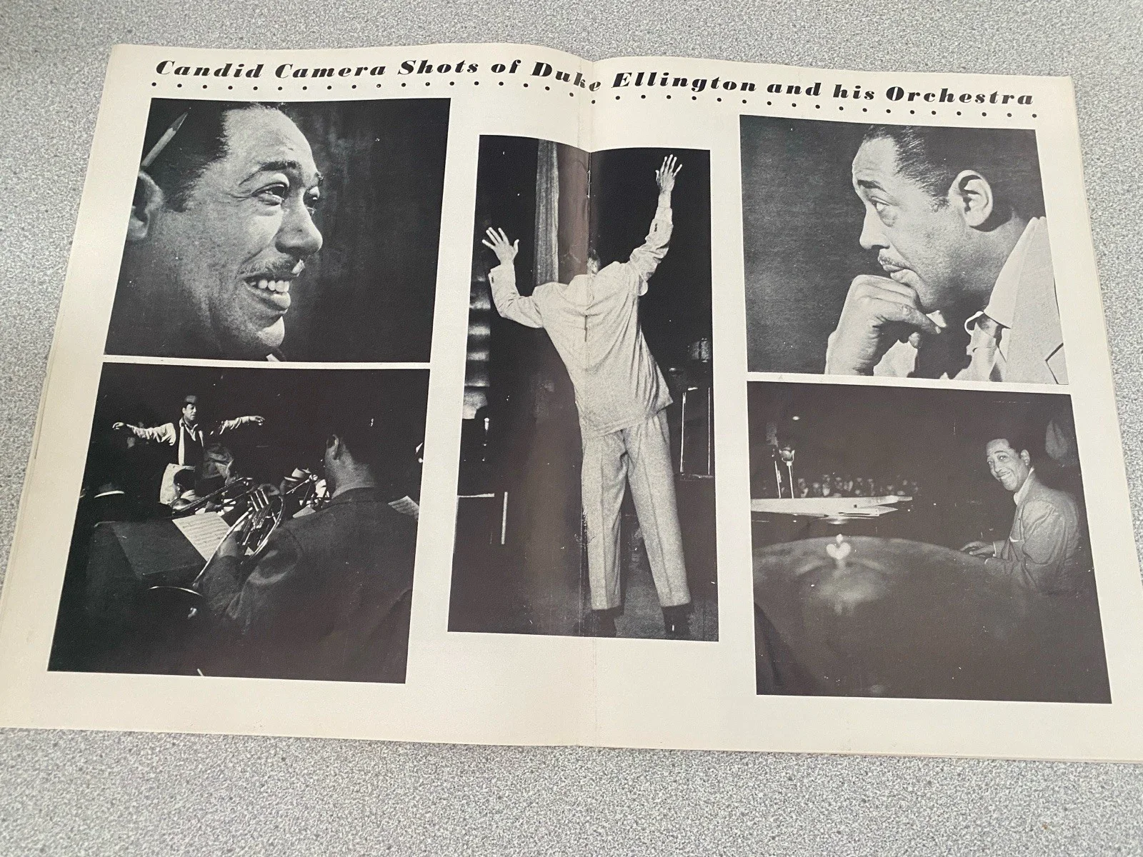 Vintage Autographed Duke Ellington and His Famous Orchestra Souvenir Program, image 5