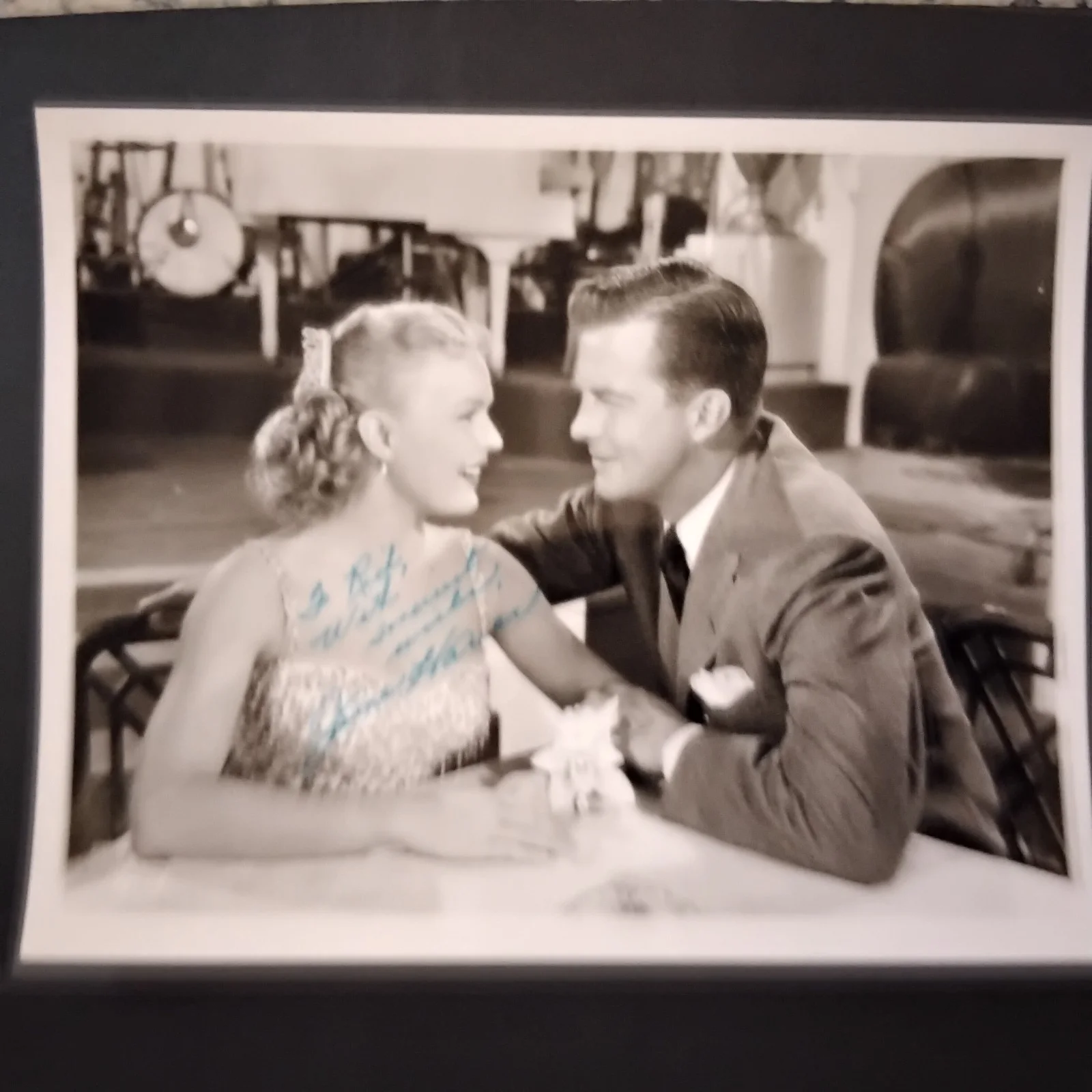June Haver SIGNED 40s Movie Actress Dolly Sisters Rosie O'Grady Silver Lining, image 2