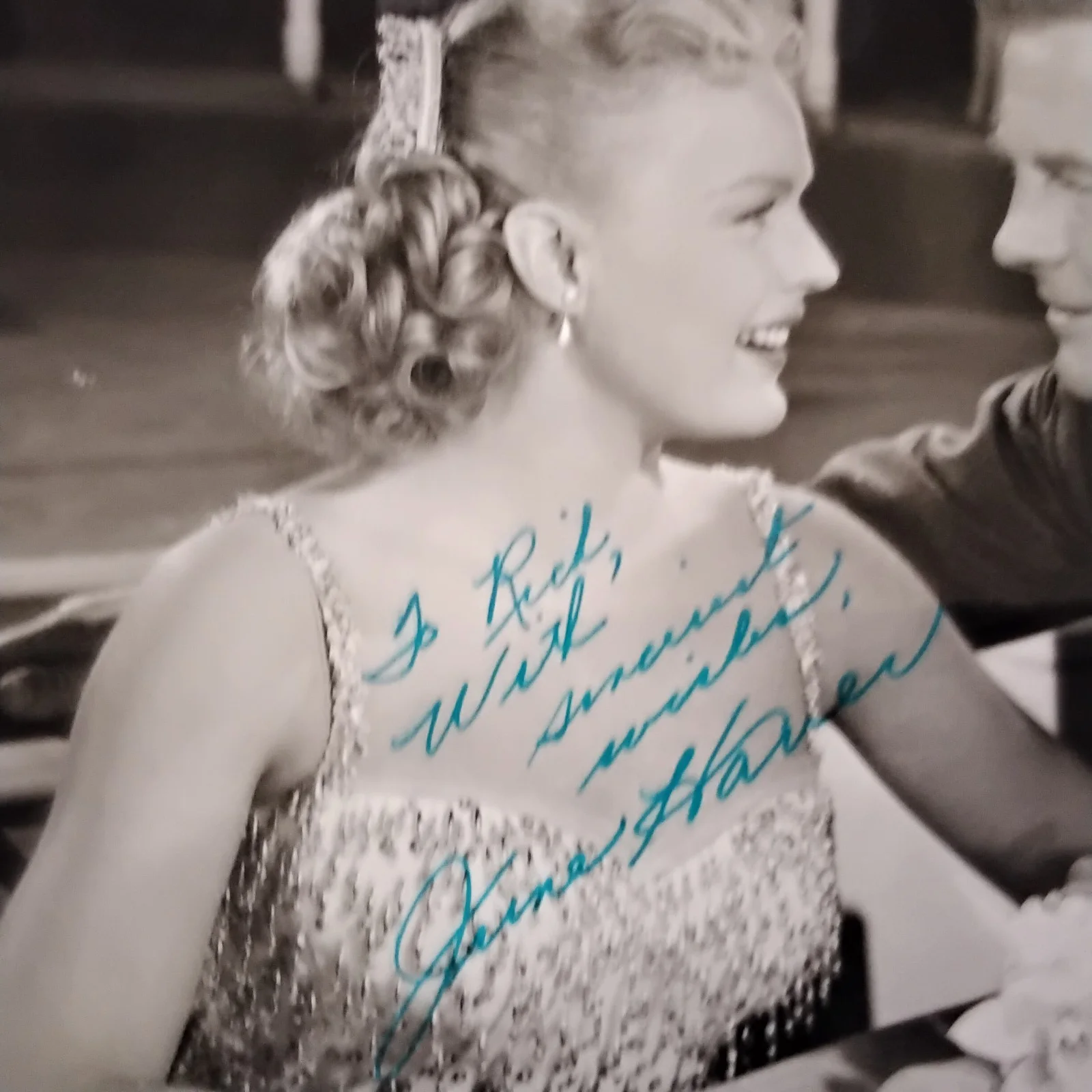 June Haver SIGNED 40s Movie Actress Dolly Sisters Rosie O'Grady Silver Lining, image 4