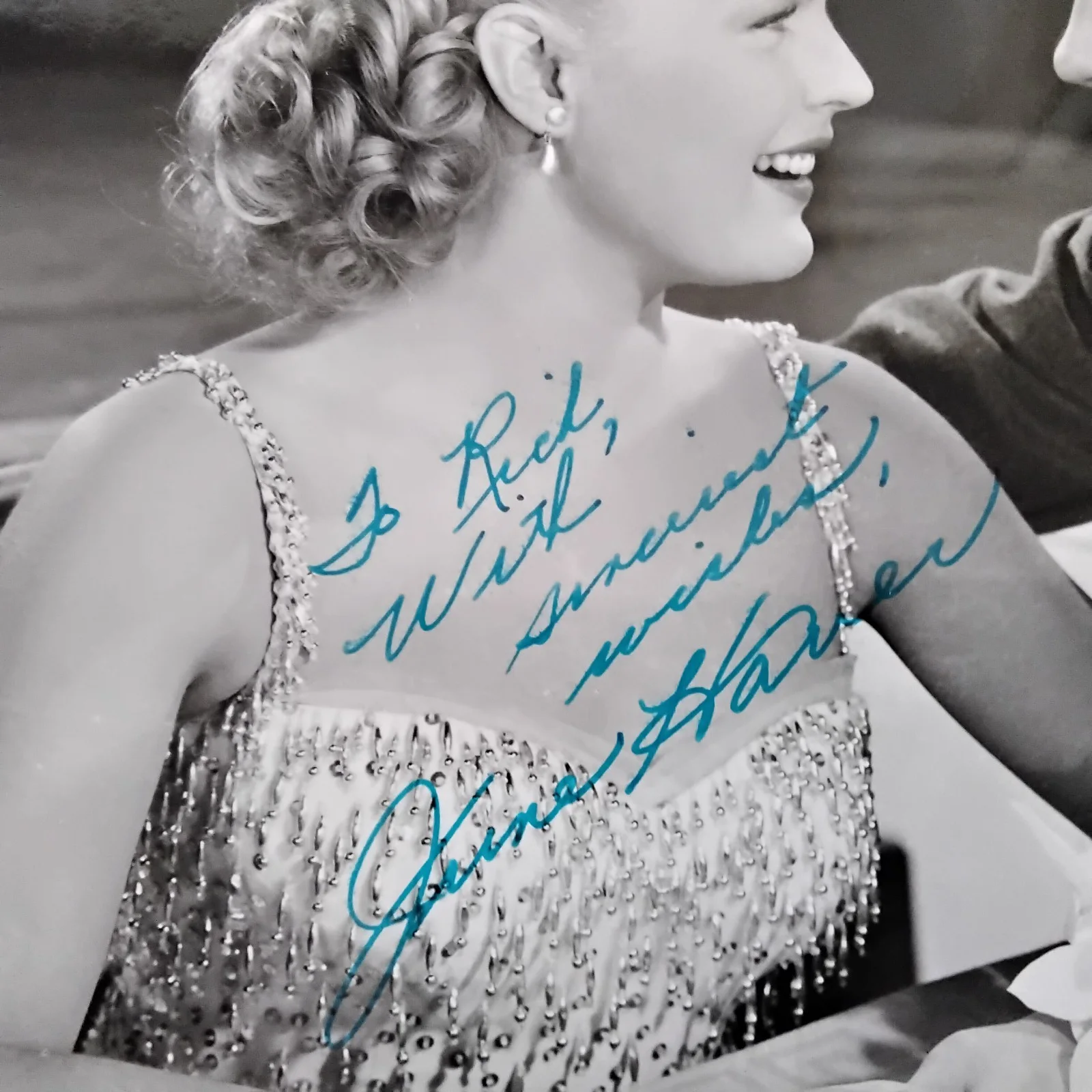 June Haver SIGNED 40s Movie Actress Dolly Sisters Rosie O'Grady Silver Lining, image 5