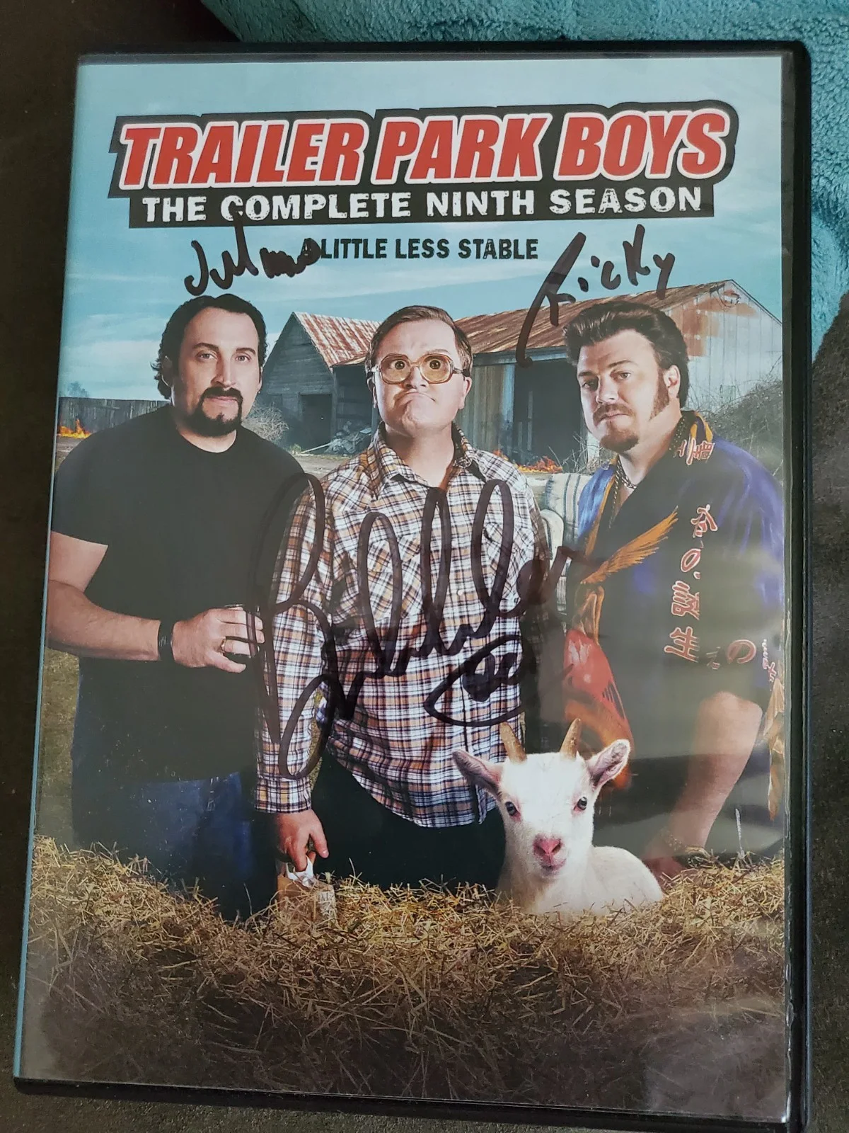 Julian, Ricky — Trailer Park Boys Complete Signed DVD Cover Julian Ricky Bubbles
