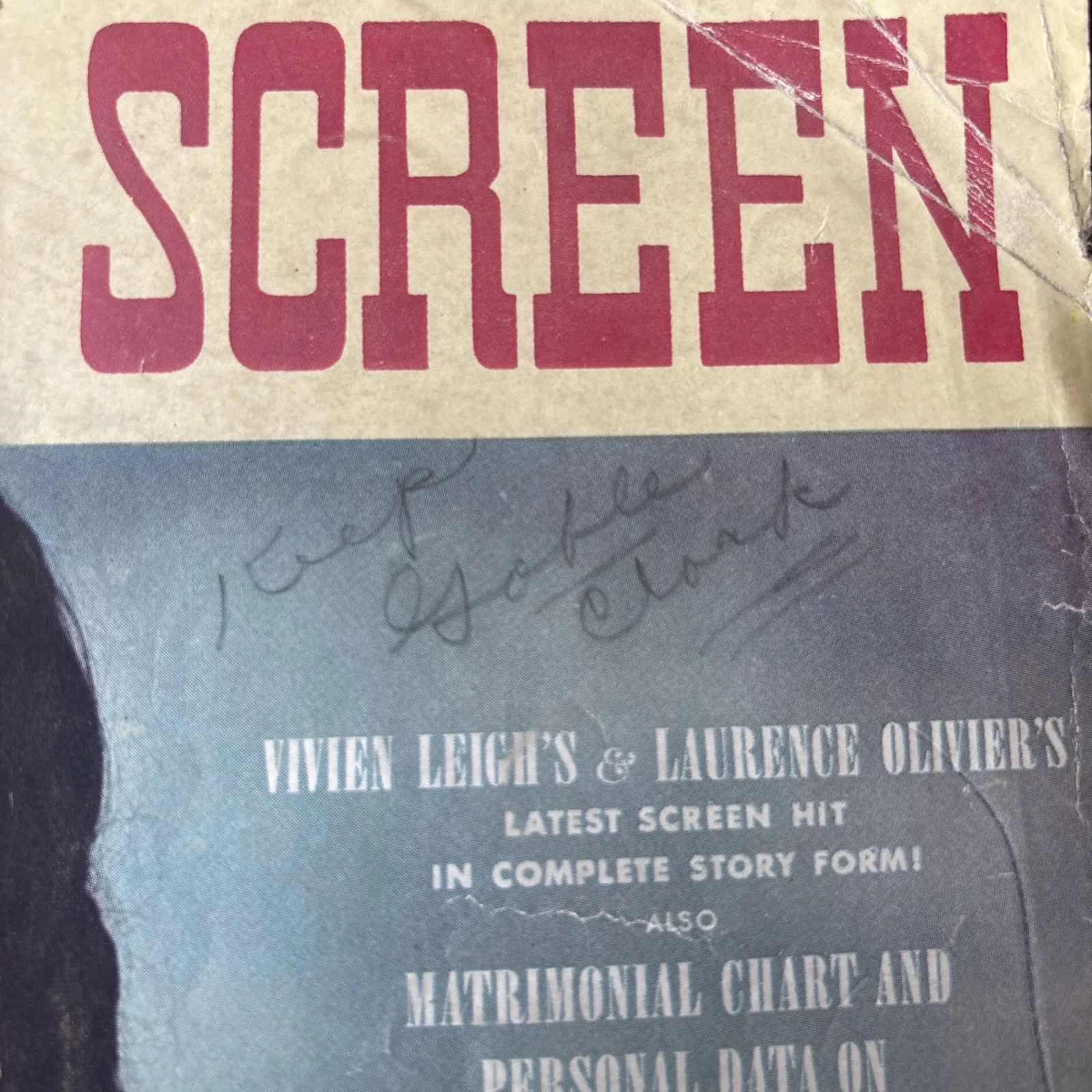 Gable Clark — Clark Gable Signed Magazine Inscribed “keep” With COA, image 3