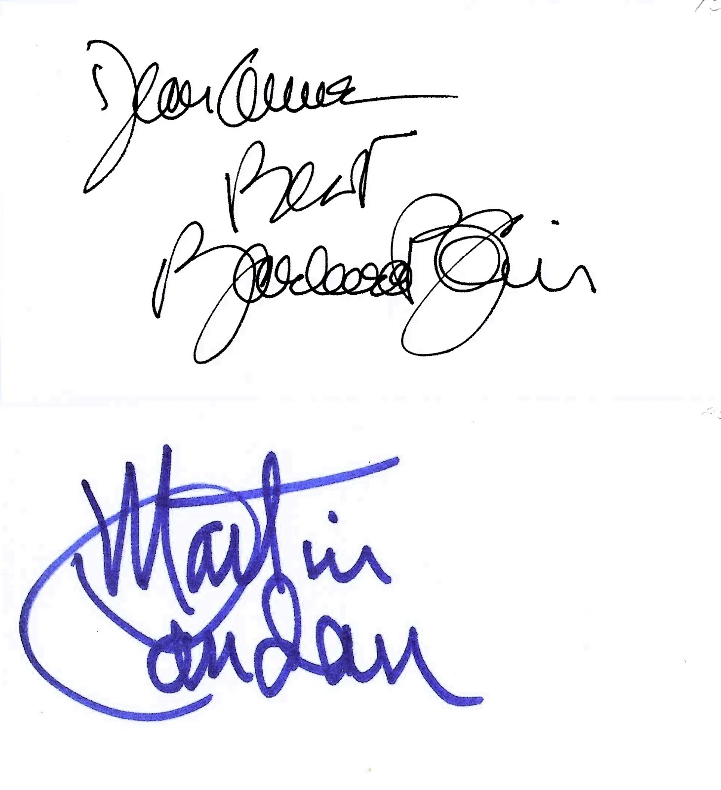 Martin Landau/Barbara Bain — Martin Landau & Barbara Bain signature pieces MISSION IMPOSSIBLE with COA, image 2
