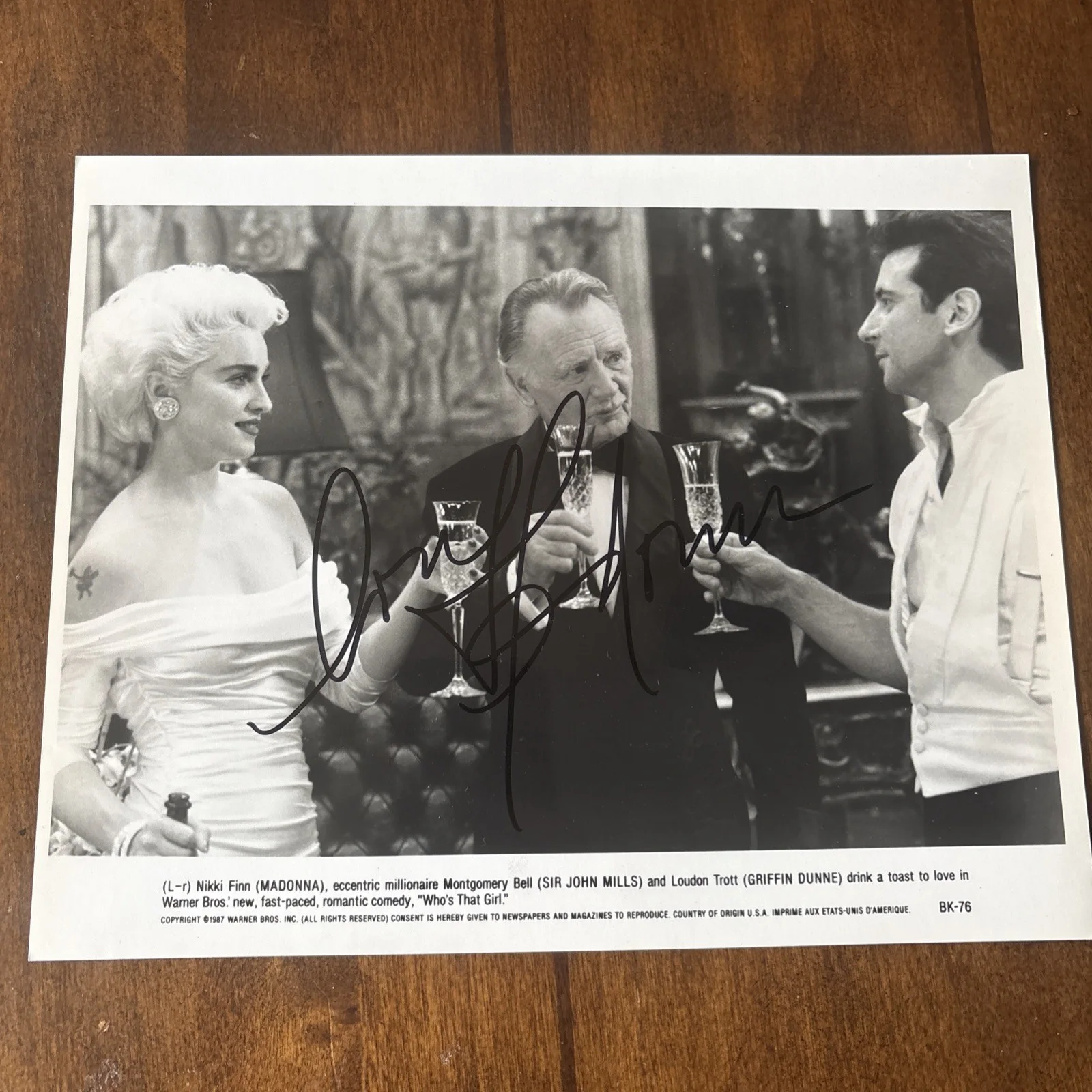 Madonna — Madonna Autographed Photo From Who’s That Girl With COA, image 3