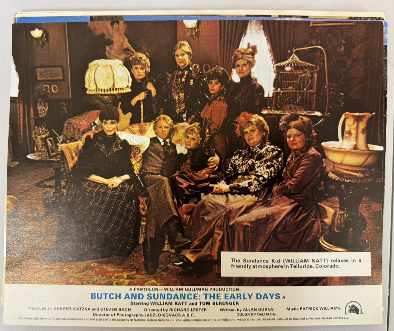 BUTCH AND SUNDANCE THE EARLY YEARS 1979 TOM BERENGER x 7 LOBBY CARDS, изображение 2