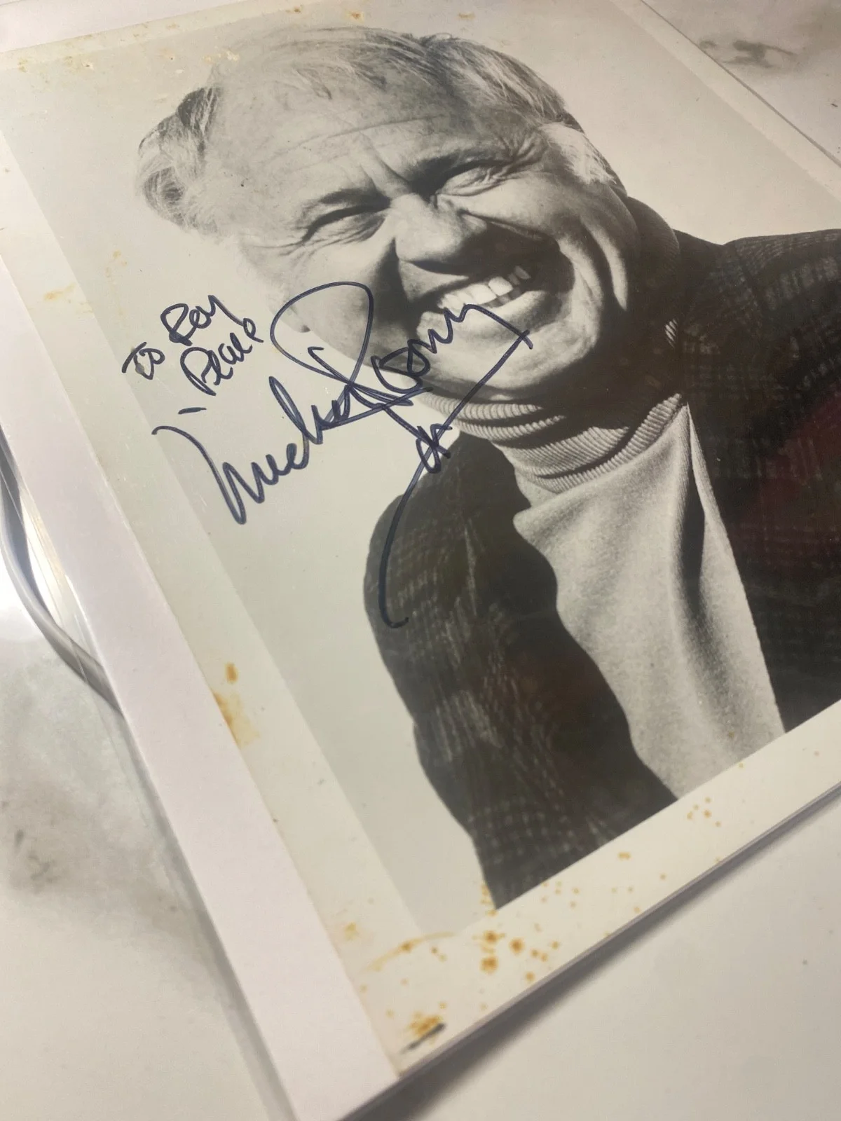 Mickey Rooney — MICKEY ROONEY Hand Signed Autographed Black & White Glossy Photo, изображение 2