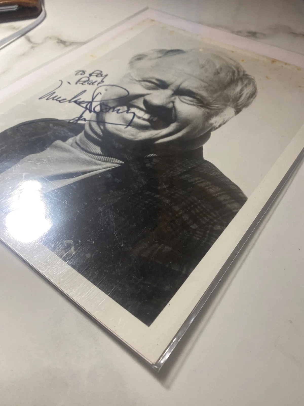 Mickey Rooney — MICKEY ROONEY Hand Signed Autographed Black & White Glossy Photo, изображение 3