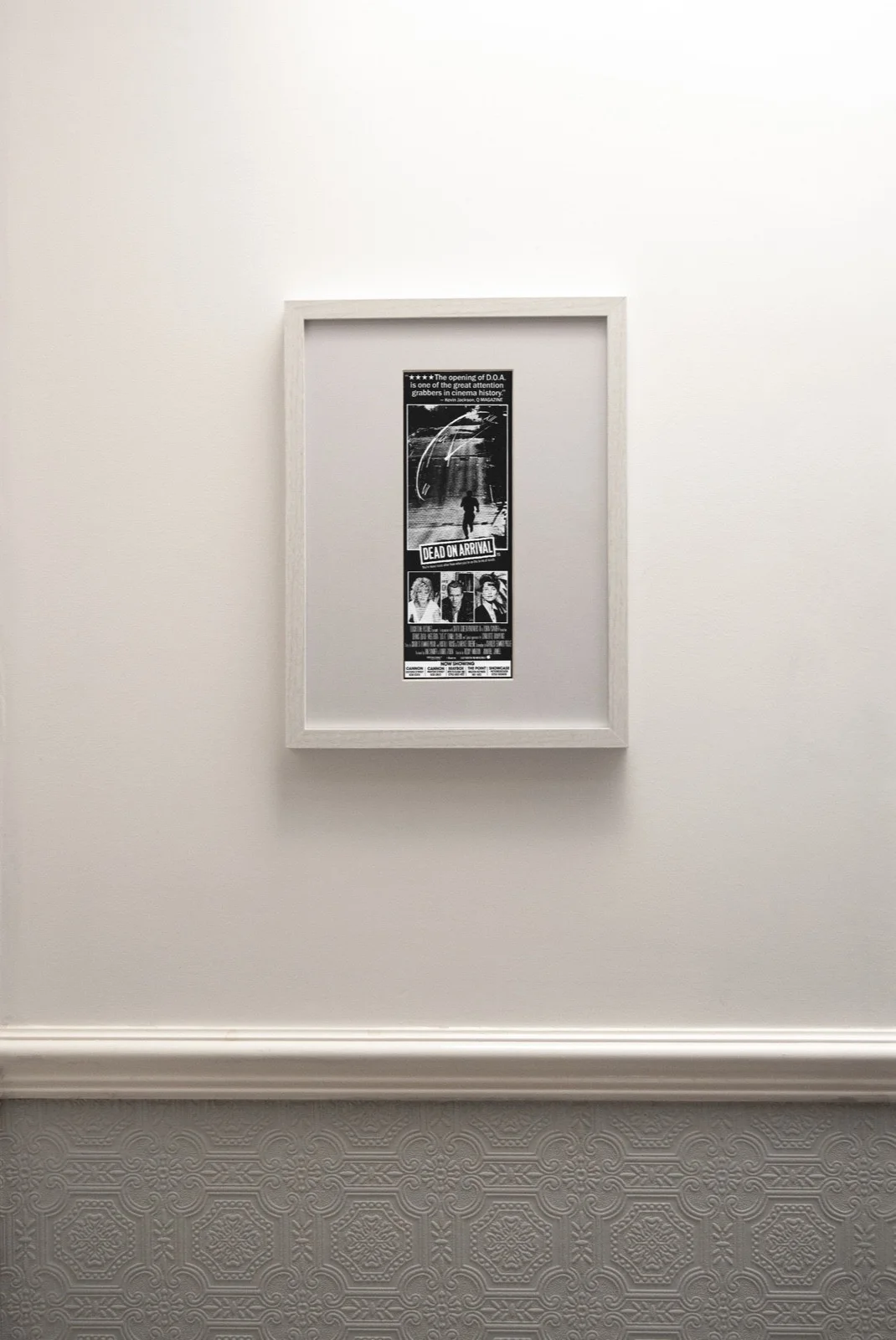 D.0.A. (DEAD ON ARRIVAL)+FRAMED ORIGINAL PRESS AD MOVIE POSTER+1988, image 2