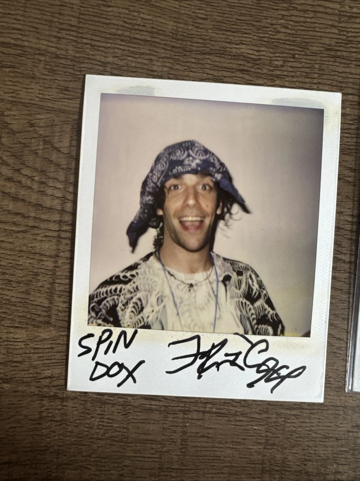 Spin Doctors Signed Polaroid Lot 7/23/94, image 2