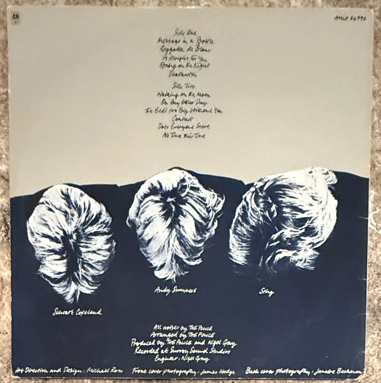 Andy Summers / The Police : Regatta de Blanc LP signed, image 2