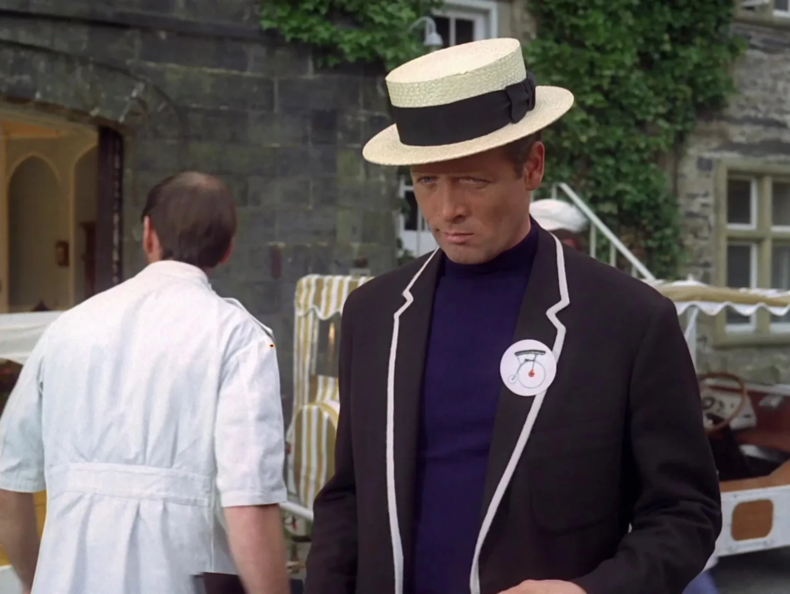 PROP - THE PRISONER NUMBER 6 PIN BUTTON BADGE 60mm, image 3