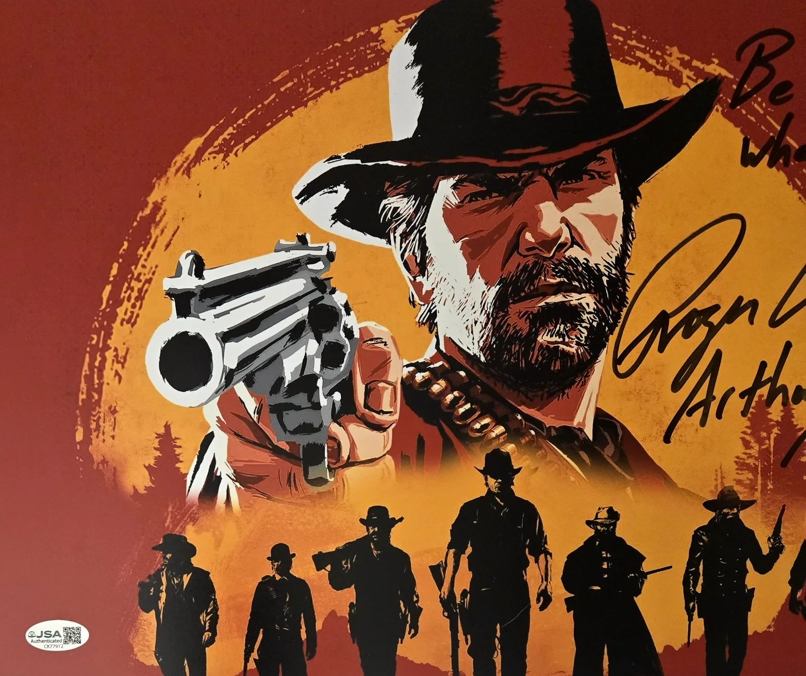 Roger Clark — Roger Clark Signed Photo Red Dead Redemption Arthur Morgan Autograph 11x17 JSA 2, изображение 3
