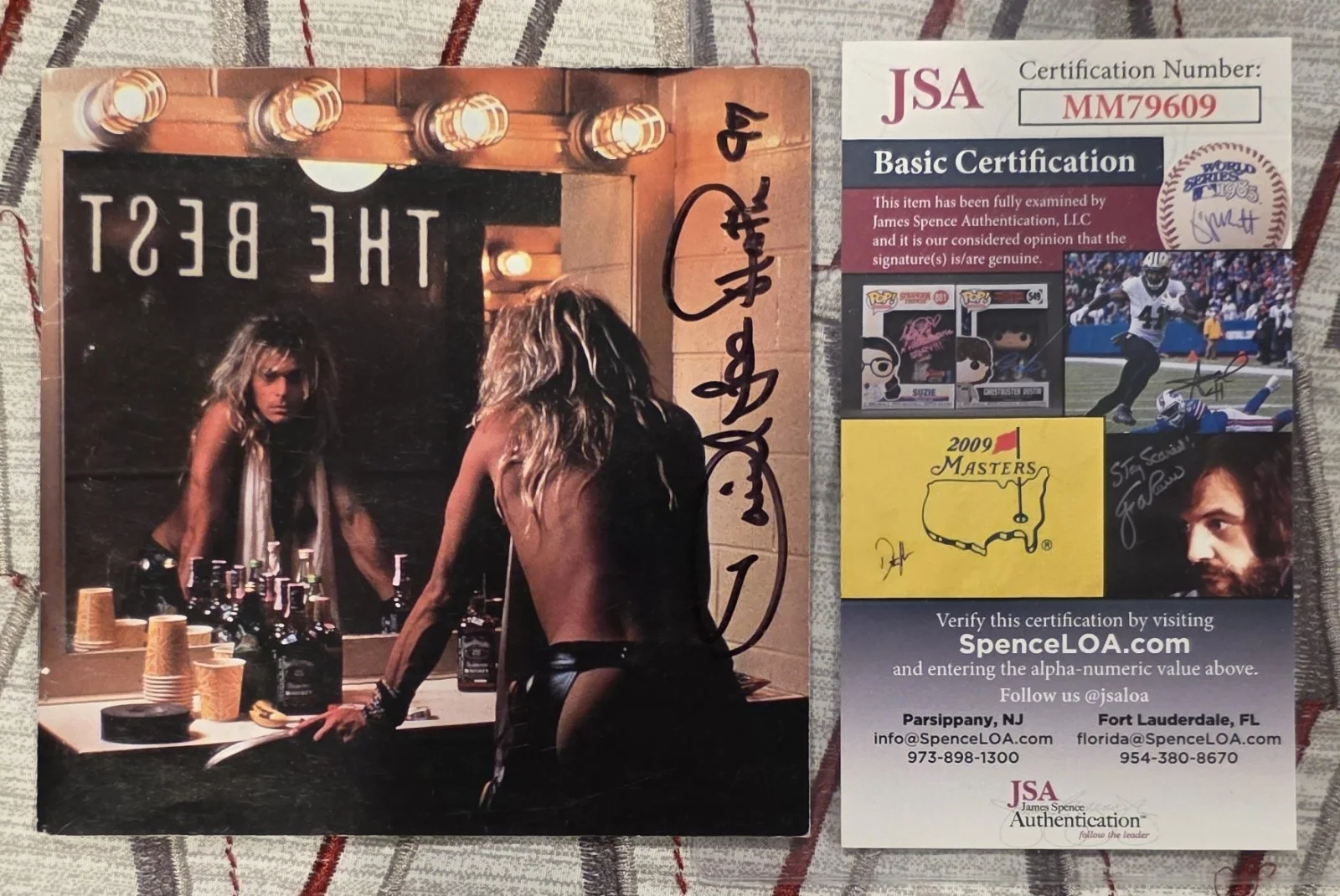 David Lee Roth Signed CD JSA COA In A 12x16 Custom Matte With Concert Tix Stub, image 2