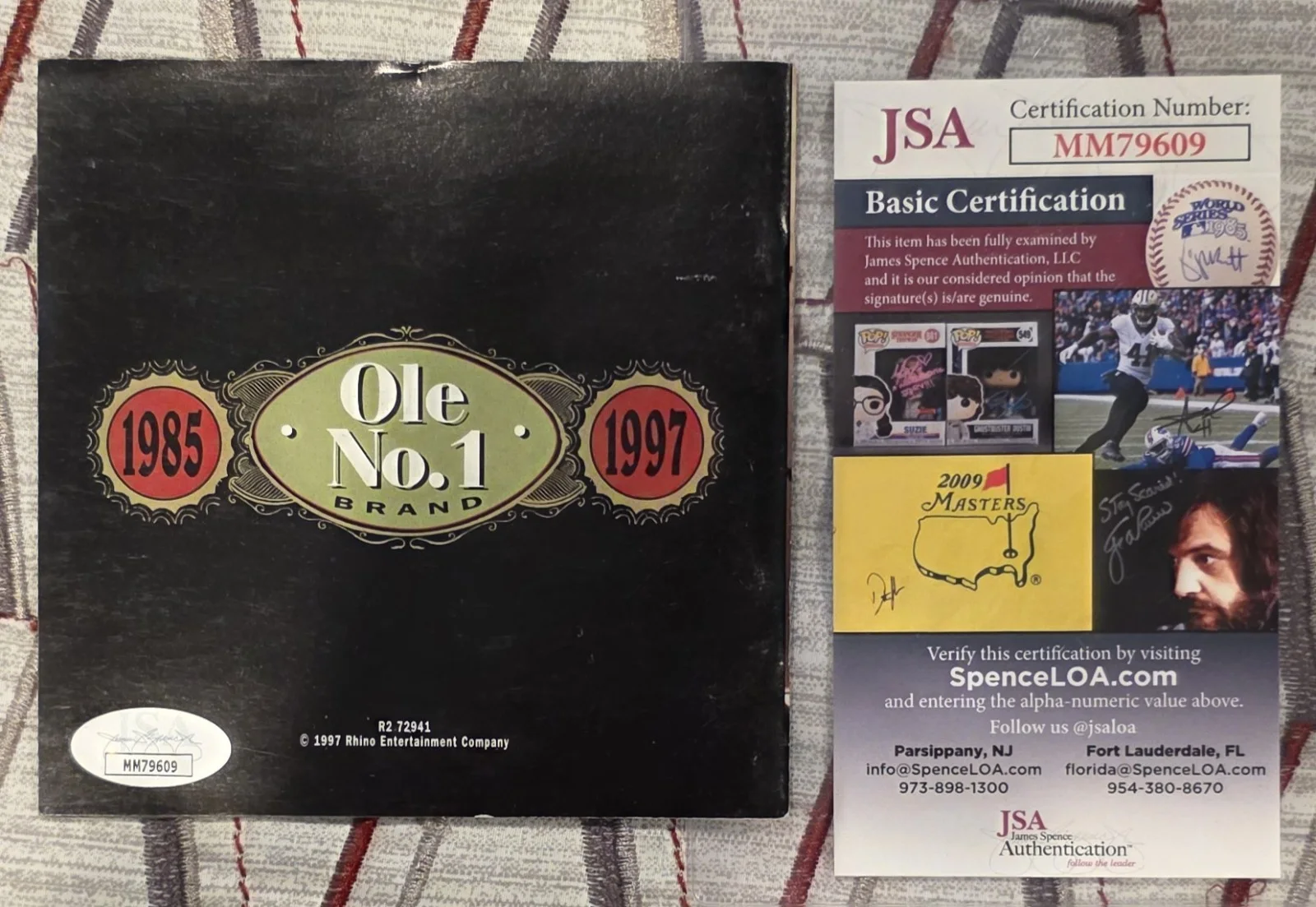 David Lee Roth Signed CD JSA COA In A 12x16 Custom Matte With Concert Tix Stub, image 3