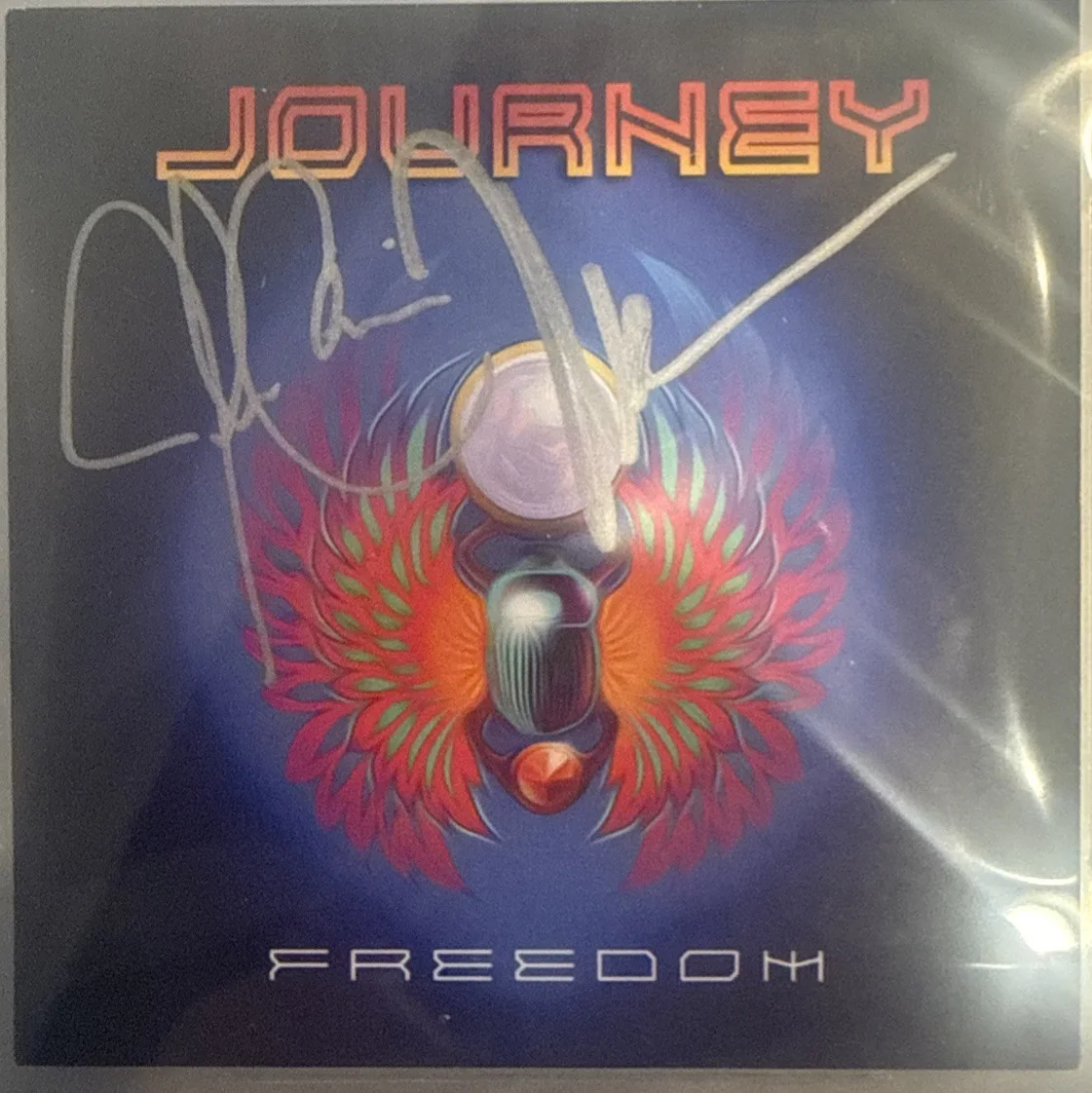 Journey (Neal Schon & Jonathan Cain) Signed CD Art Card - Beckett BAS Encased, изображение 2