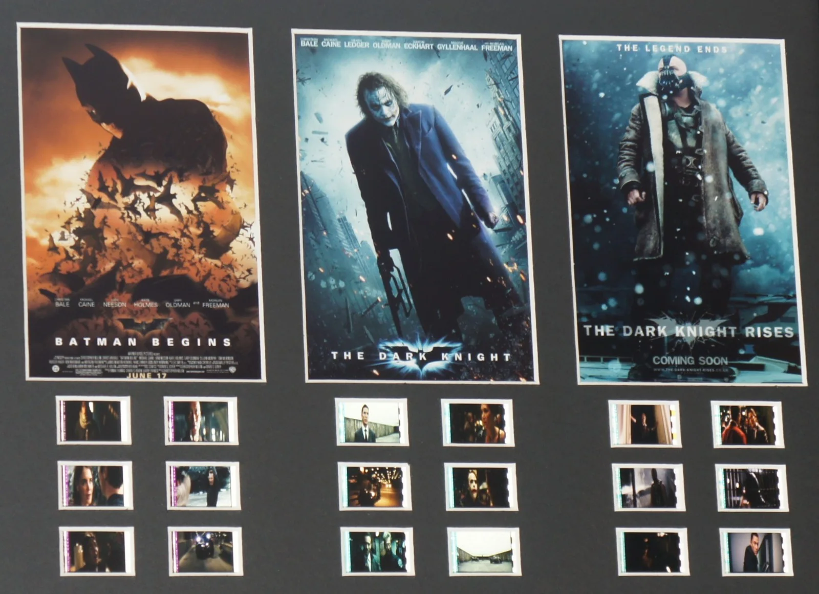 Dark Knight TRILOGY Series 2 Mounted Film Cells Framed 11226, image 2