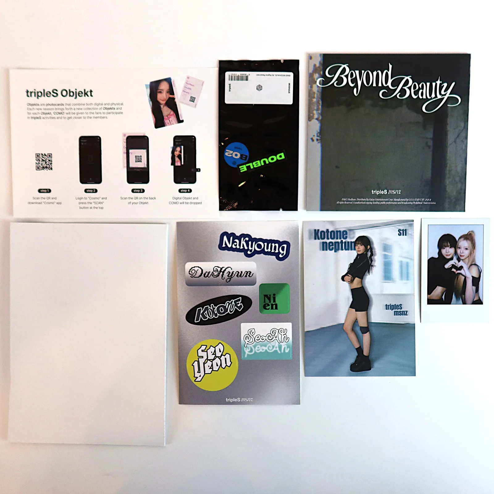 tripleS msnz - Beyond Beauty [Neptune Ver.] Mini Album Signed CD Promo 2025, изображение 2
