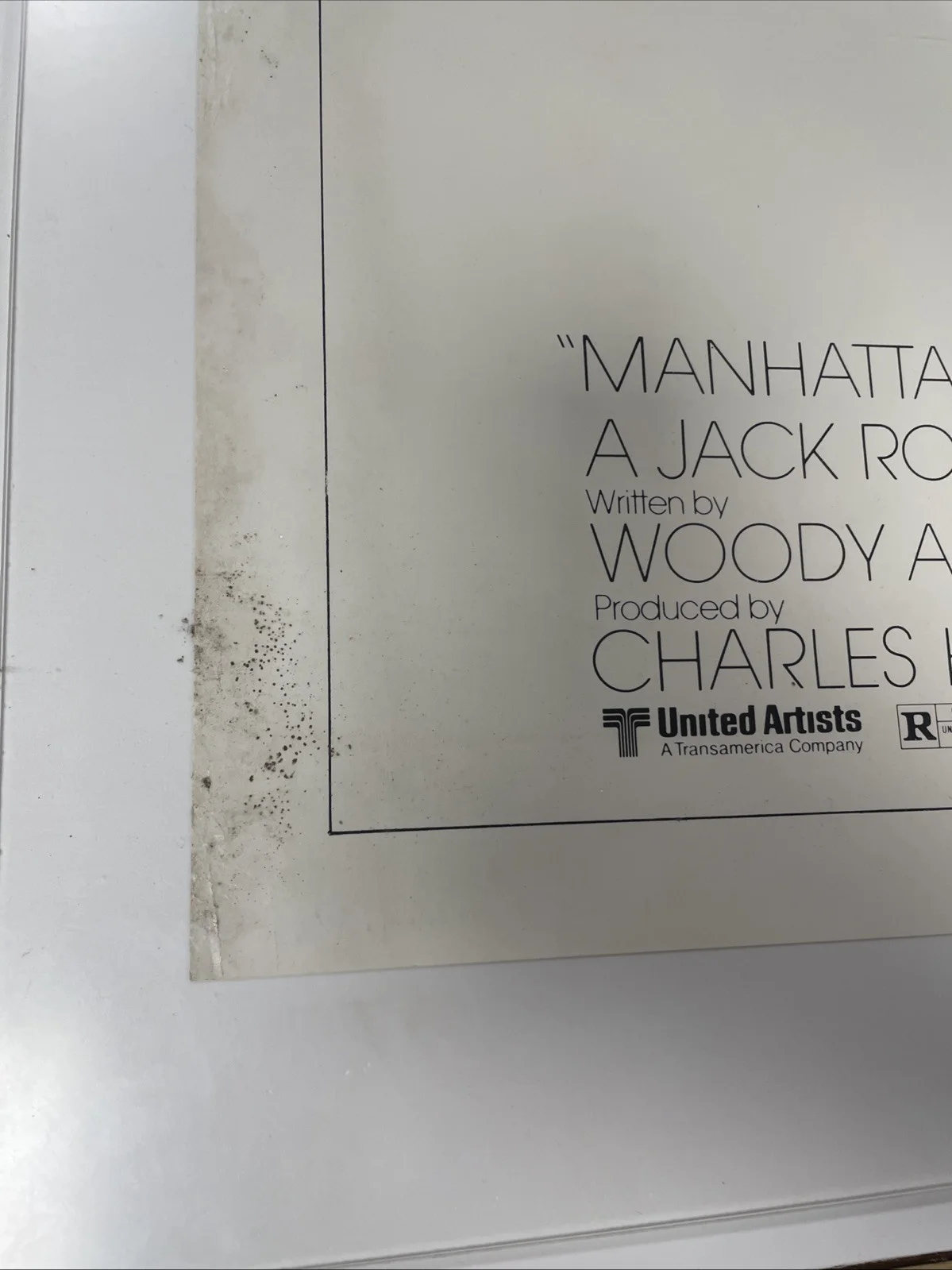 Manhattan 1979 Reprint One Sheet Movie Poster 27x41 inches Signed by Woody Allen, изображение 4