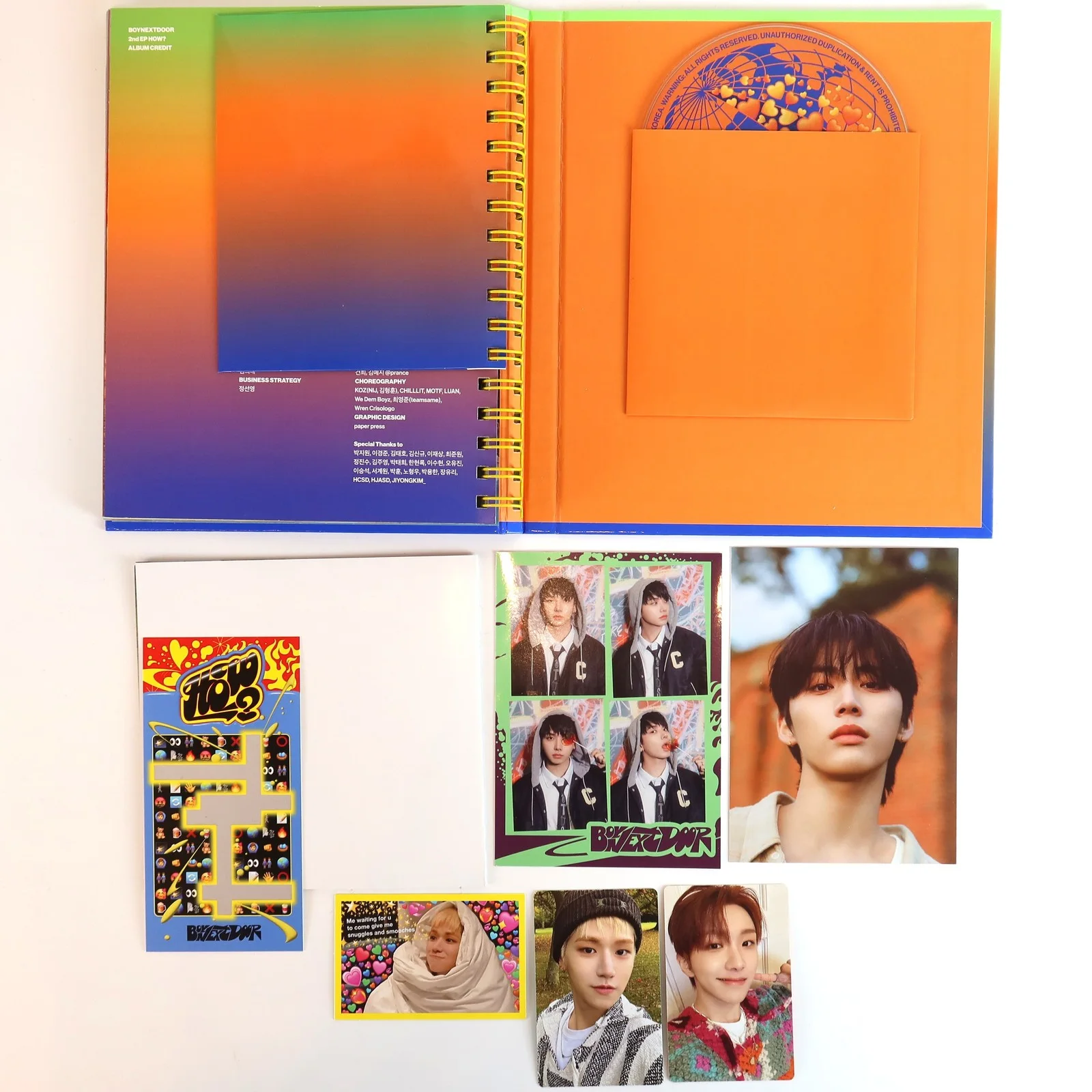 Boynextdoor - How? 2nd Mini Album Signed Autographed Promo CD 2024, изображение 2