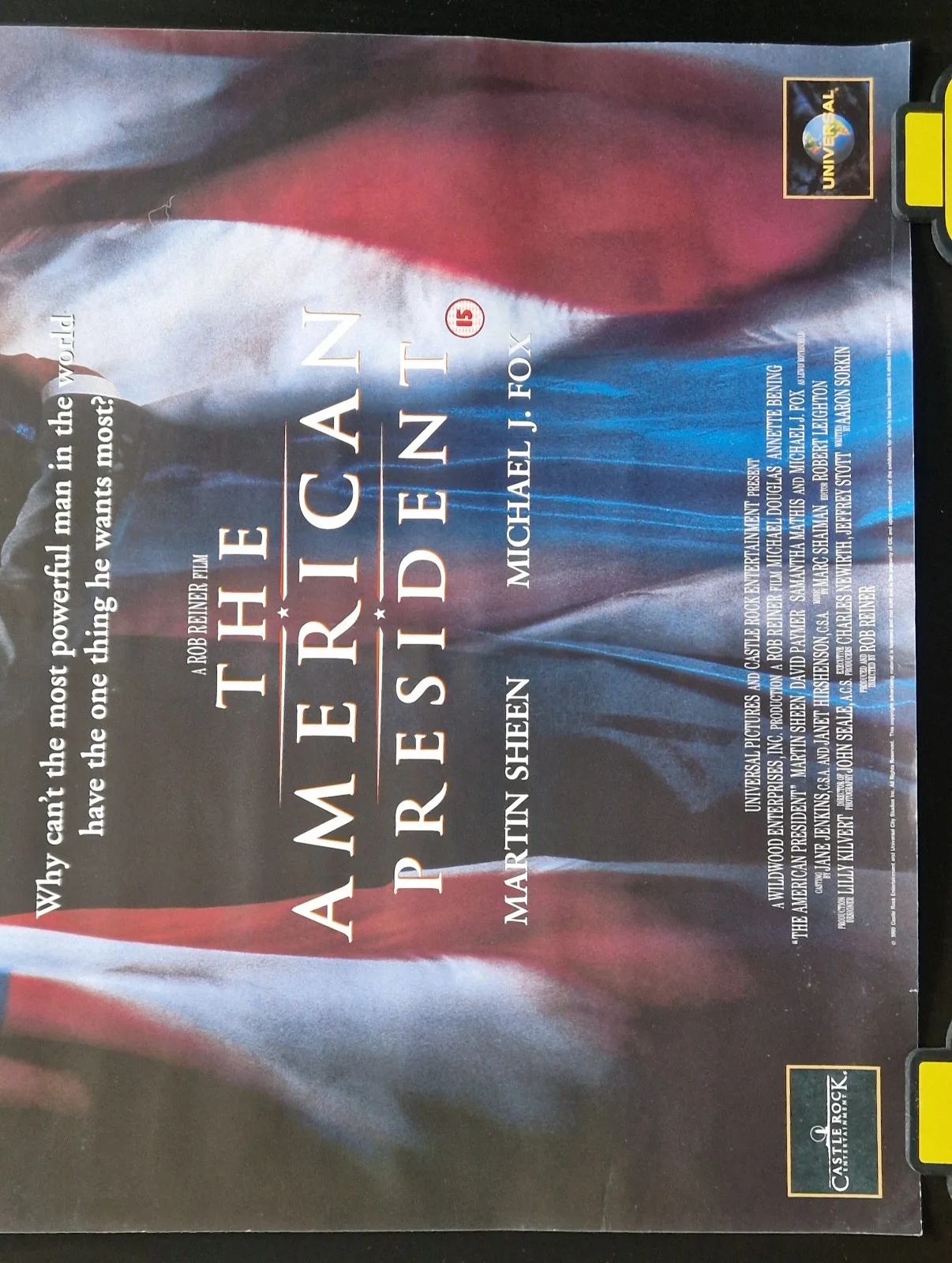The American President 1995 VHS Video Store Promo Poster – A2, image 3