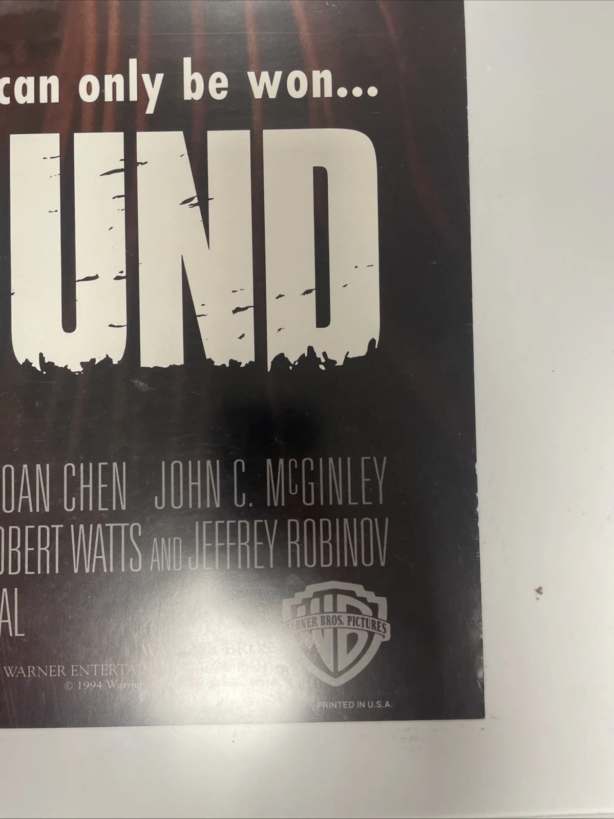 On Deadly Ground 1994 Original One Movie Sheet 27x41 inch Signed By Steven Segal, изображение 5
