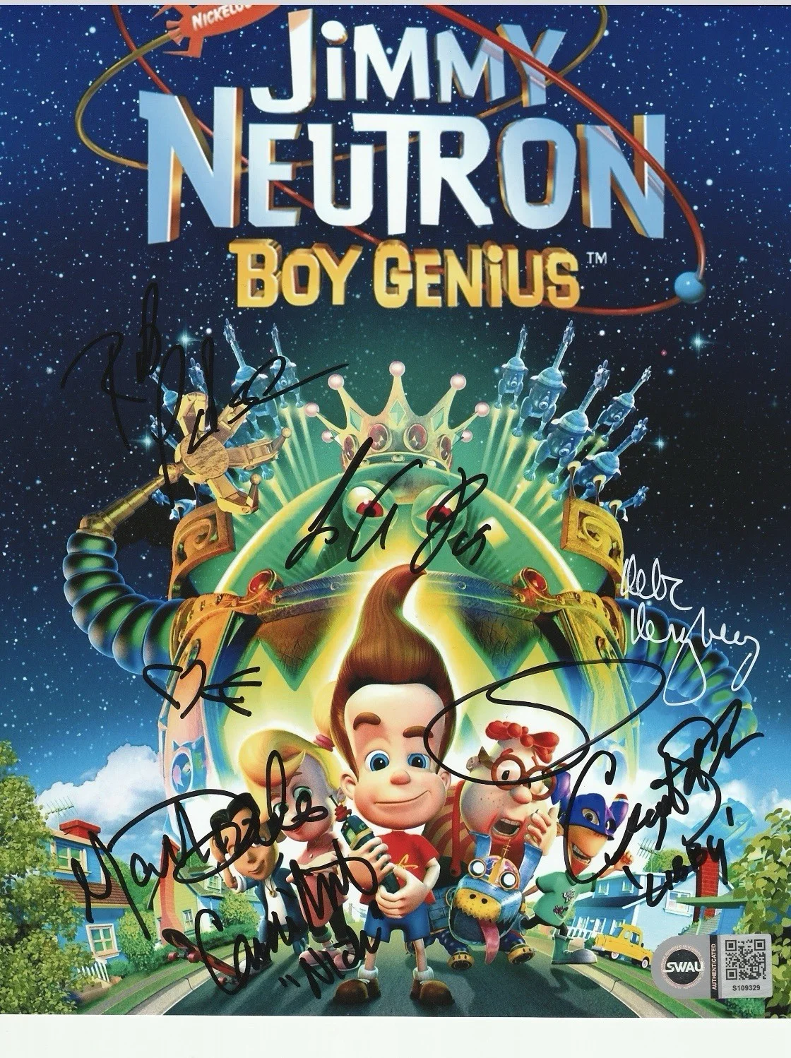 jimmy neutron — jimmy neutron signed Cast Rare x8 8x10 photo Autographed photo Swau Coa Cert