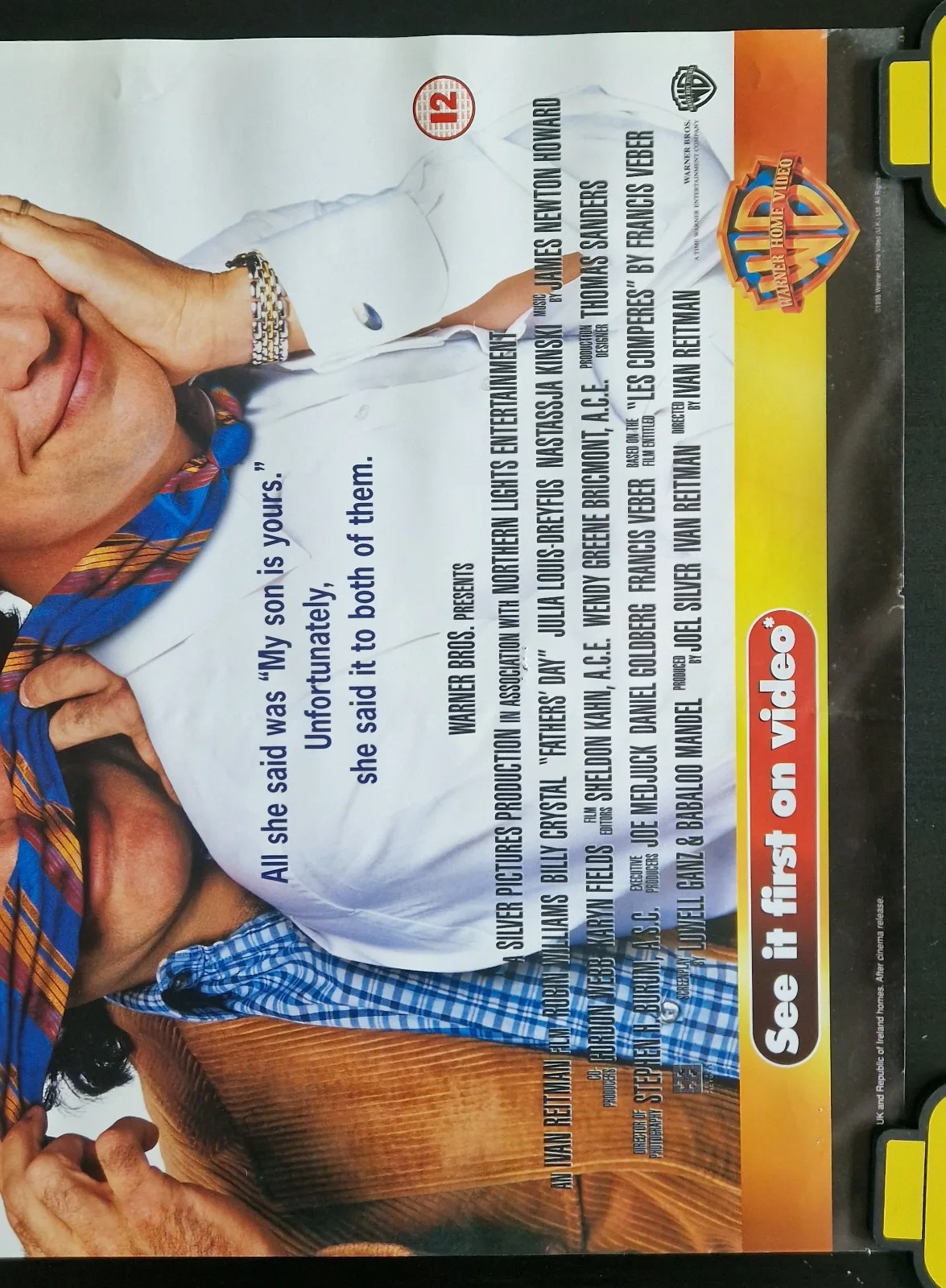 Father's Day 1997 VHS Video Store Promo Poster – A2, изображение 3