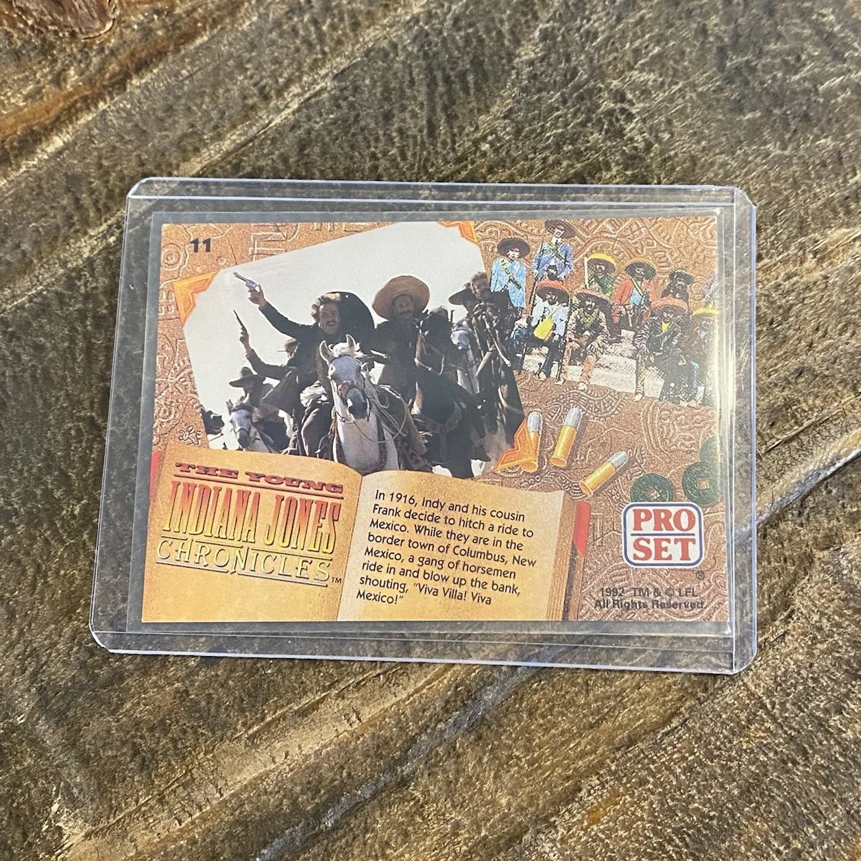 Sean Patrick Flanery — Sean Patrick Flanery - Young Indiana Jones Chronicles Signed Trading Card 1992, изображение 2