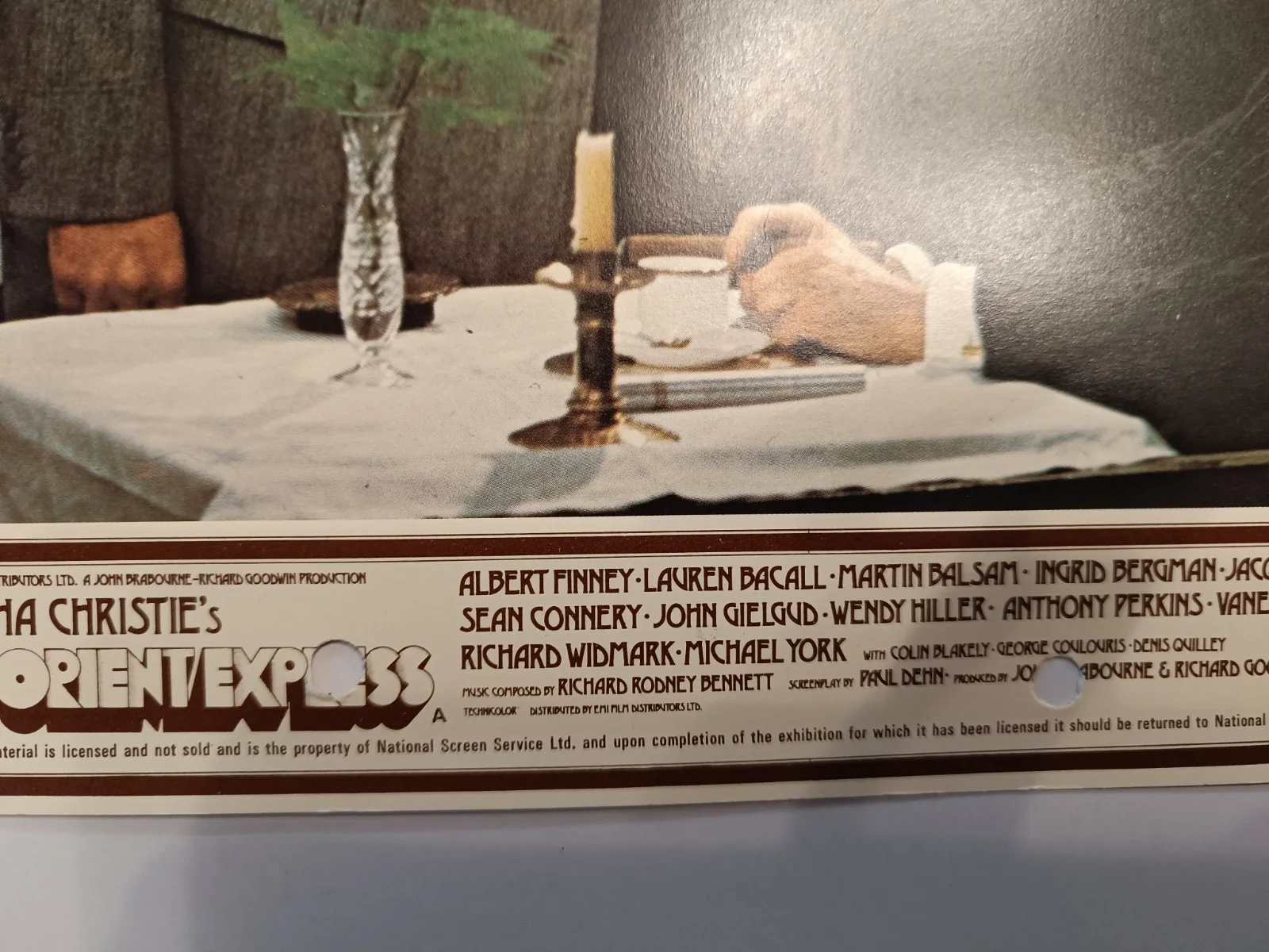 Vintage Promotional Card - AGATHA CHRISTIE -Murder On The Orient Express (B2414), изображение 3