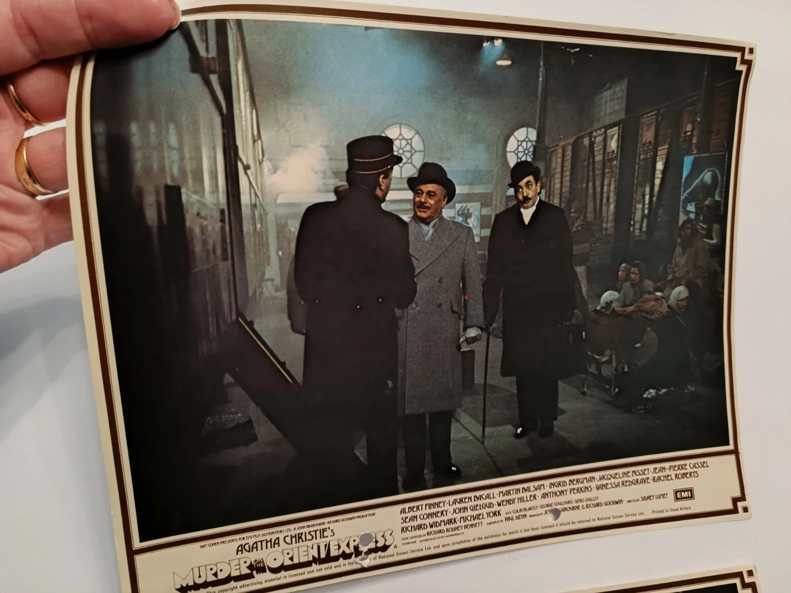Vintage Promotional Card - AGATHA CHRISTIE -Murder On The Orient Express (B2414), изображение 4