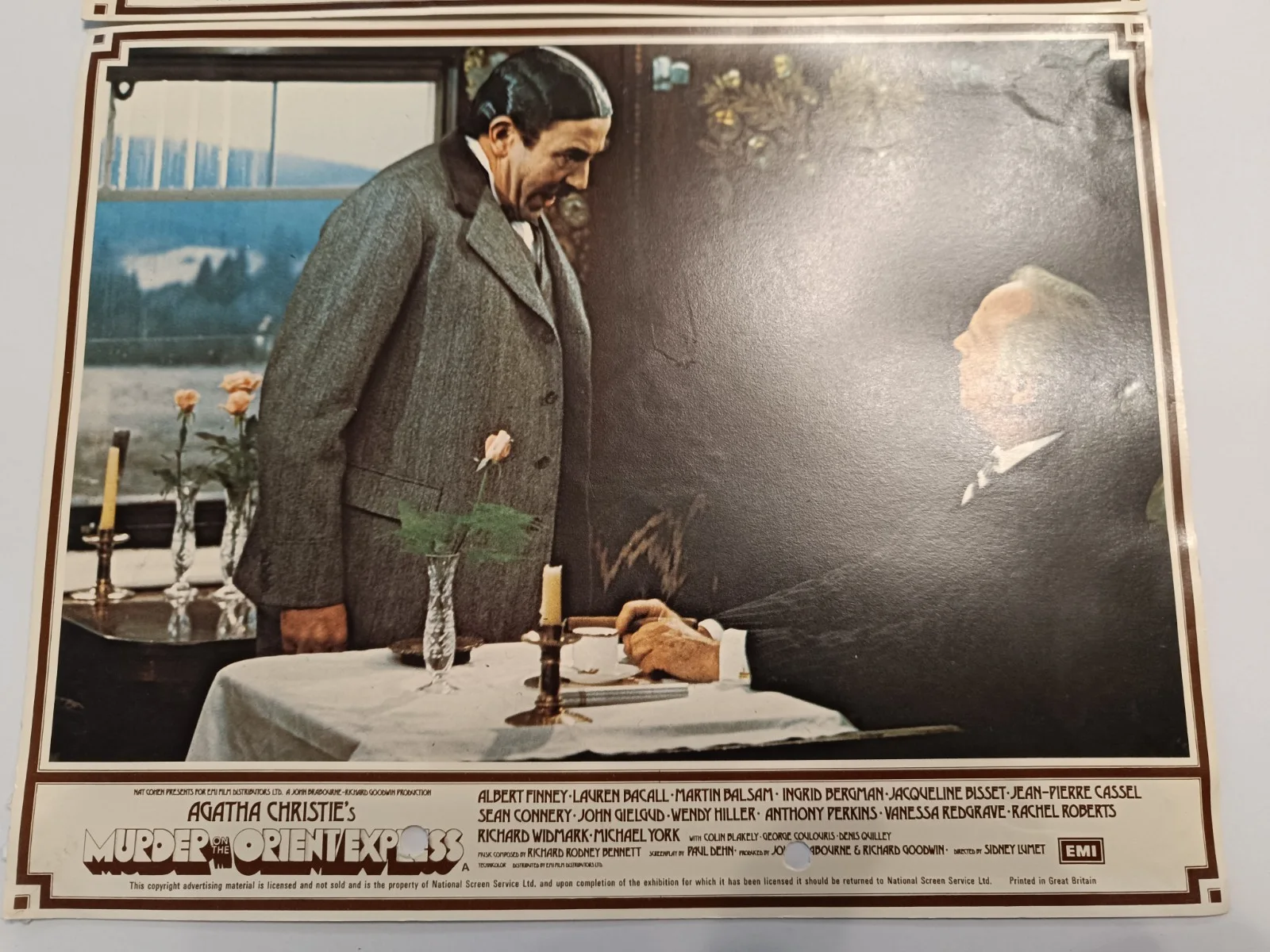 Vintage Promotional Card - AGATHA CHRISTIE -Murder On The Orient Express (B2414), изображение 5