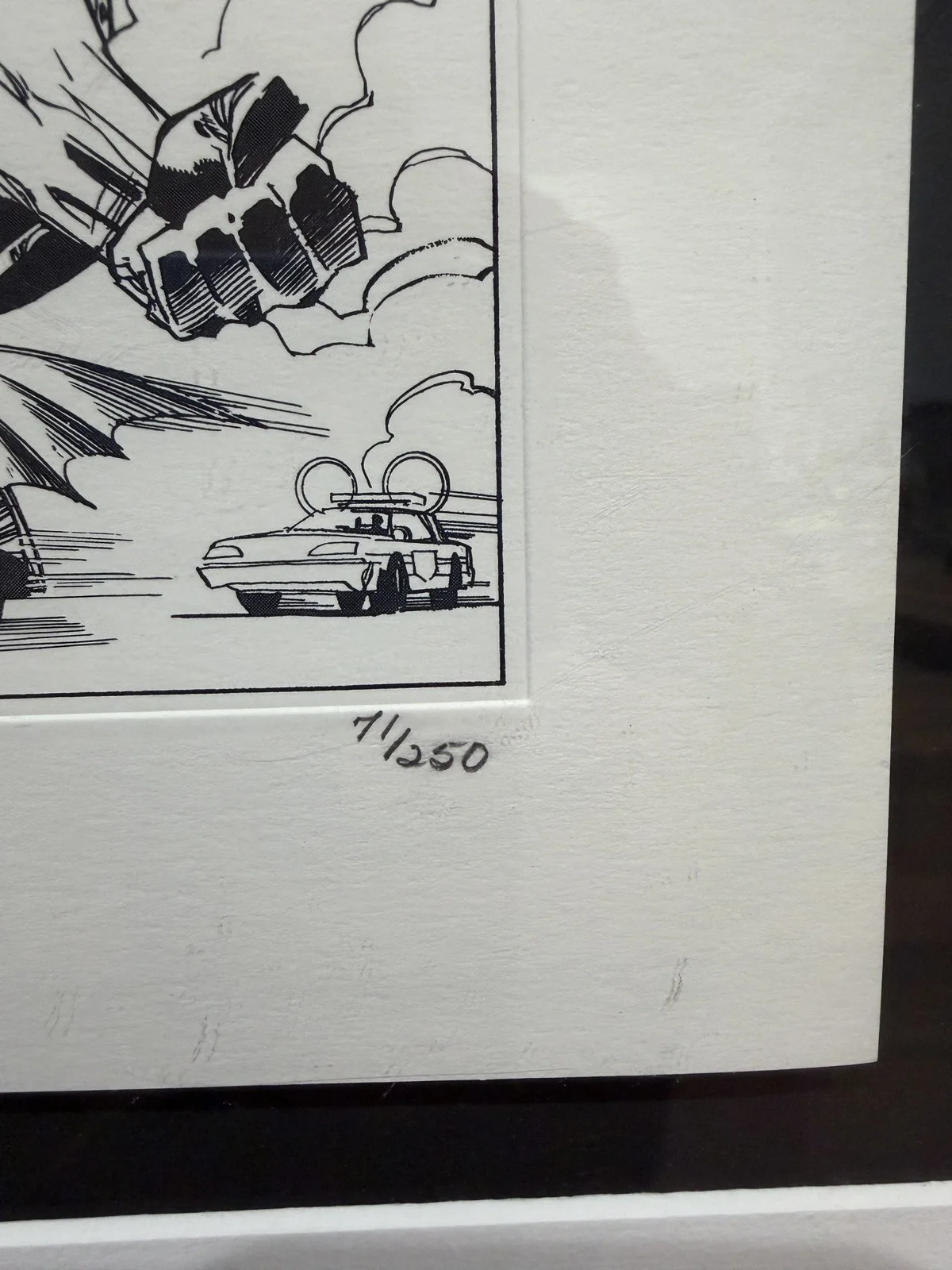 DC1999 Batman & Robin RARE Vintage Framed Etching #71/250 Auth’d by Mark Taliani, изображение 2