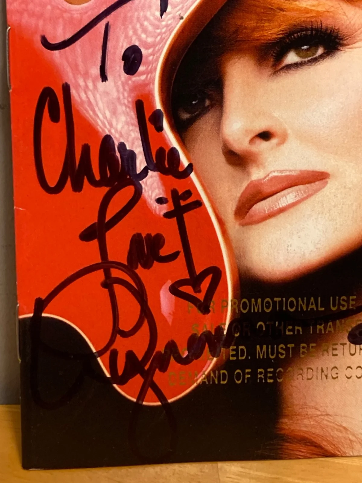 Hand SIGNED Wynonna Judd Promo CD Booklet - What the World Needs is Love, image 2