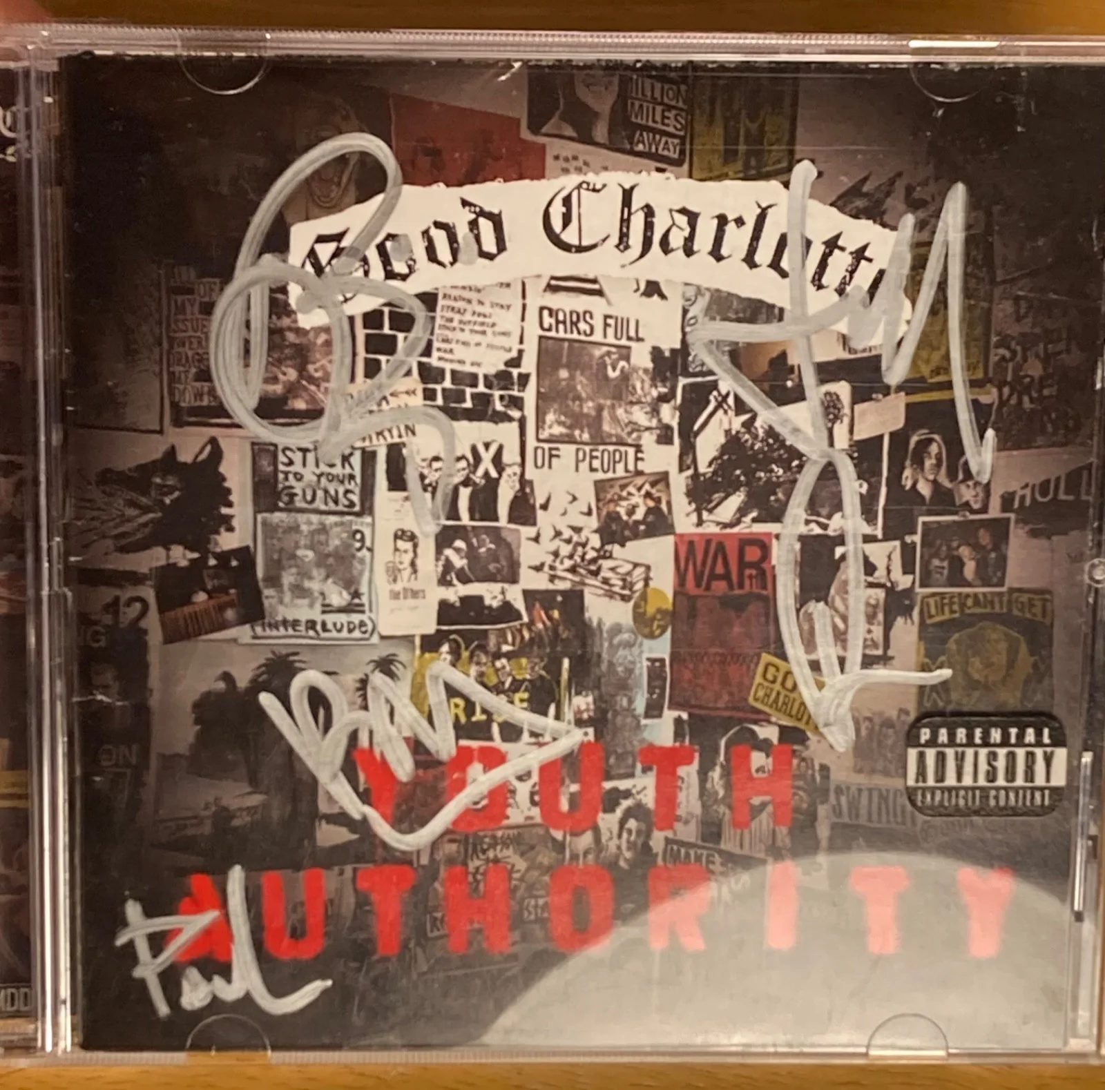 5x Full Band SIGNED - Good Charlotte CD - Youth Authority, image 2
