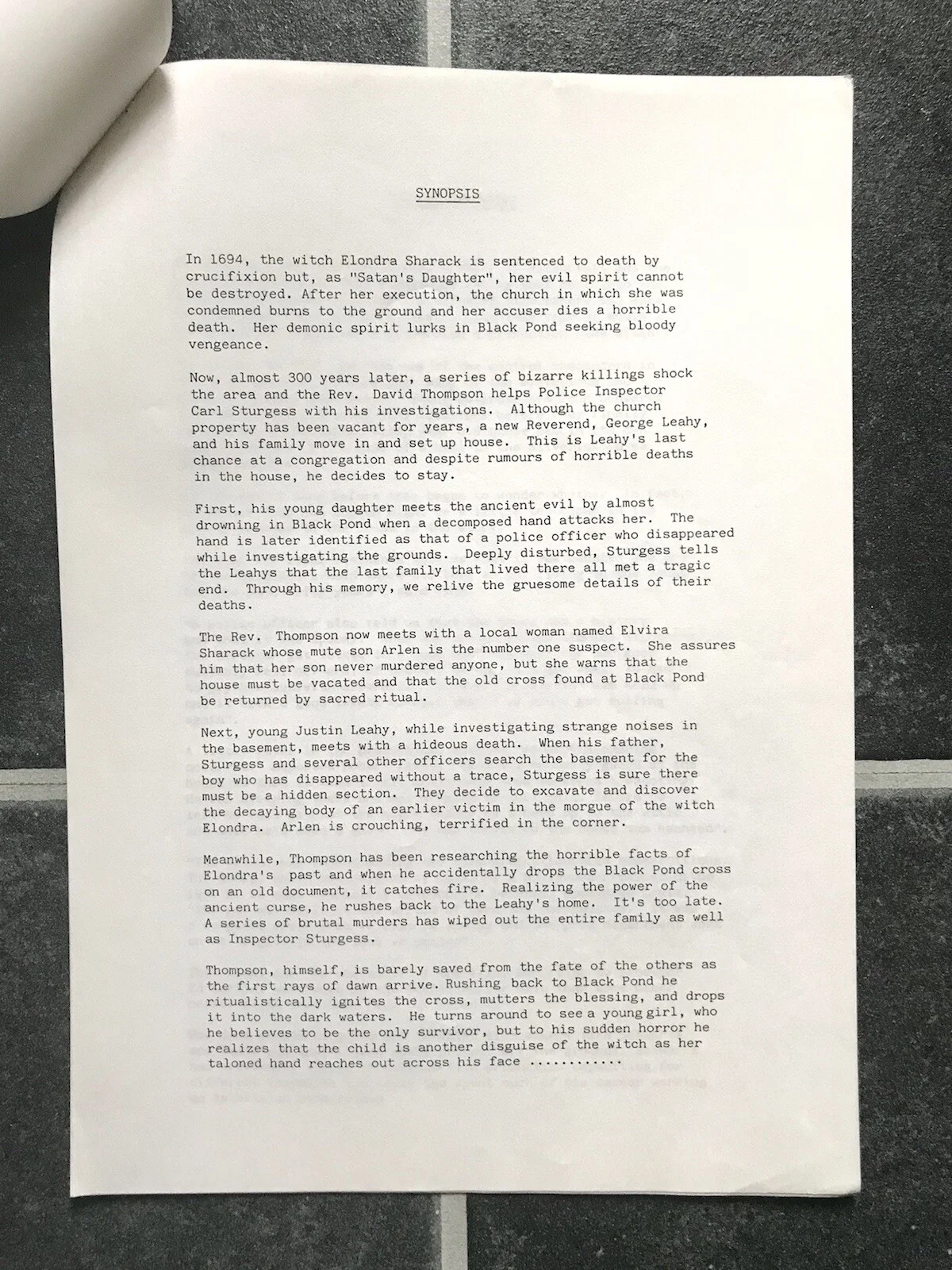 THE WITCH Original CULT HORROR Movie Film Press Kit JAMES HOUGHTON ALBERT SALMI, изображение 3