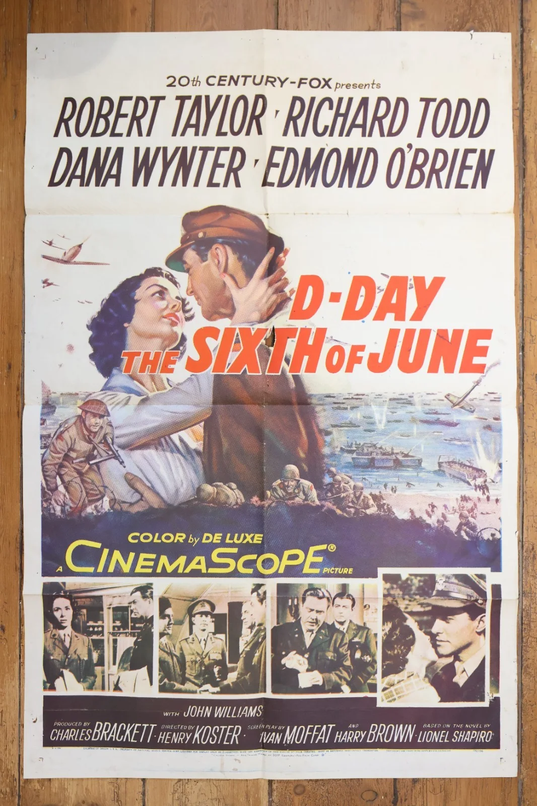 D-Day Sixth of June US one sheet poster 1961, изображение 2