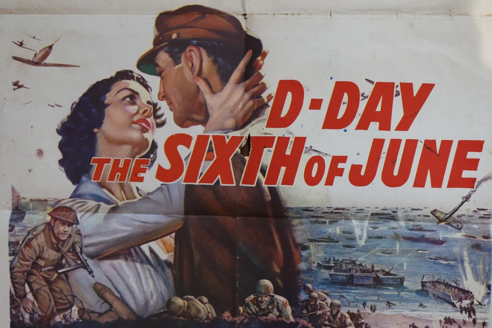 D-Day Sixth of June US one sheet poster 1961, изображение 5