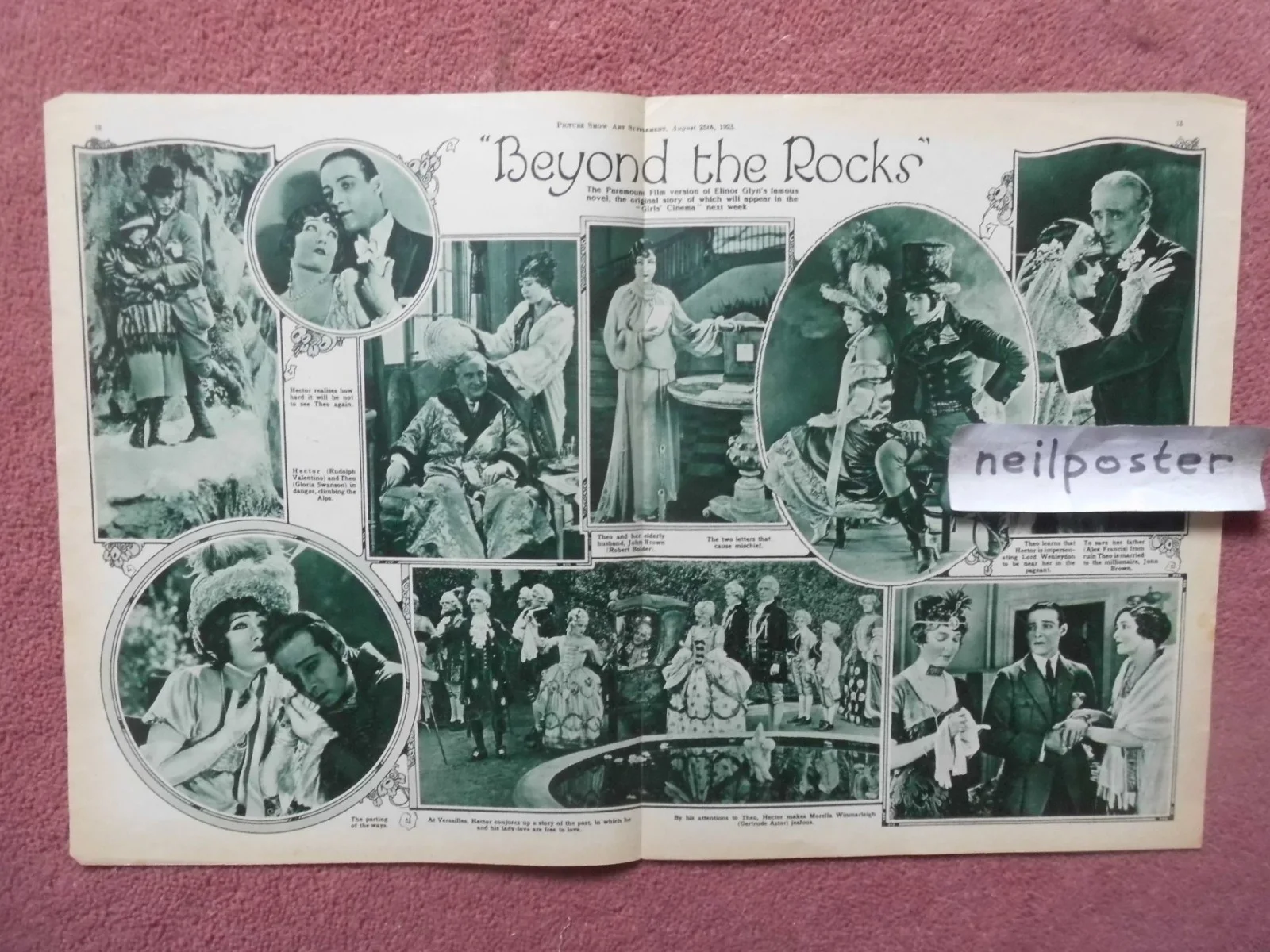 PICTURE SHOW (1923) - complete, BARBARA LA MARR, IVOR NOVELLO, RUDOLPH VALENTINO, изображение 2