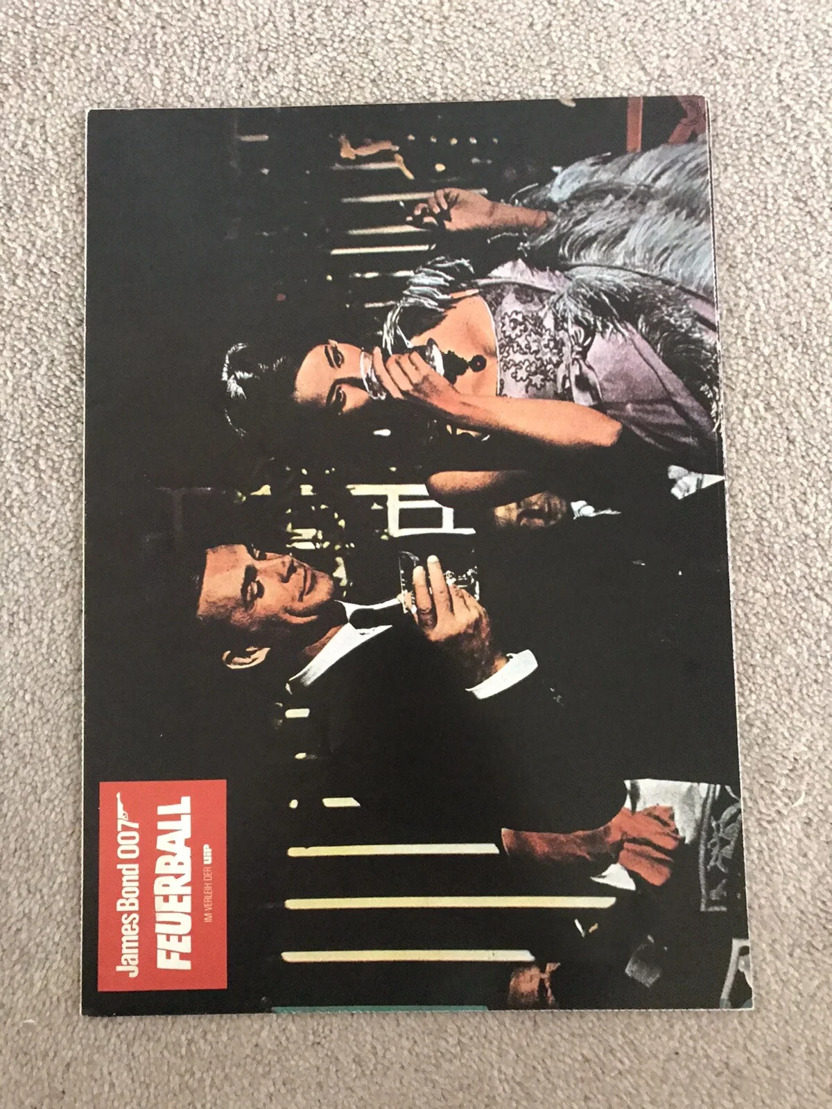 James Bond German Thunderball Lobby Cards Still As One Sheet, image 2