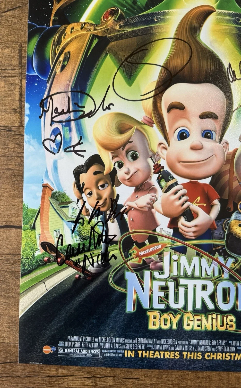jimmy neutron — jimmy neutron signed Cast Rare x8 11x14 photo Autographed photo Swau Coa Cert, изображение 2