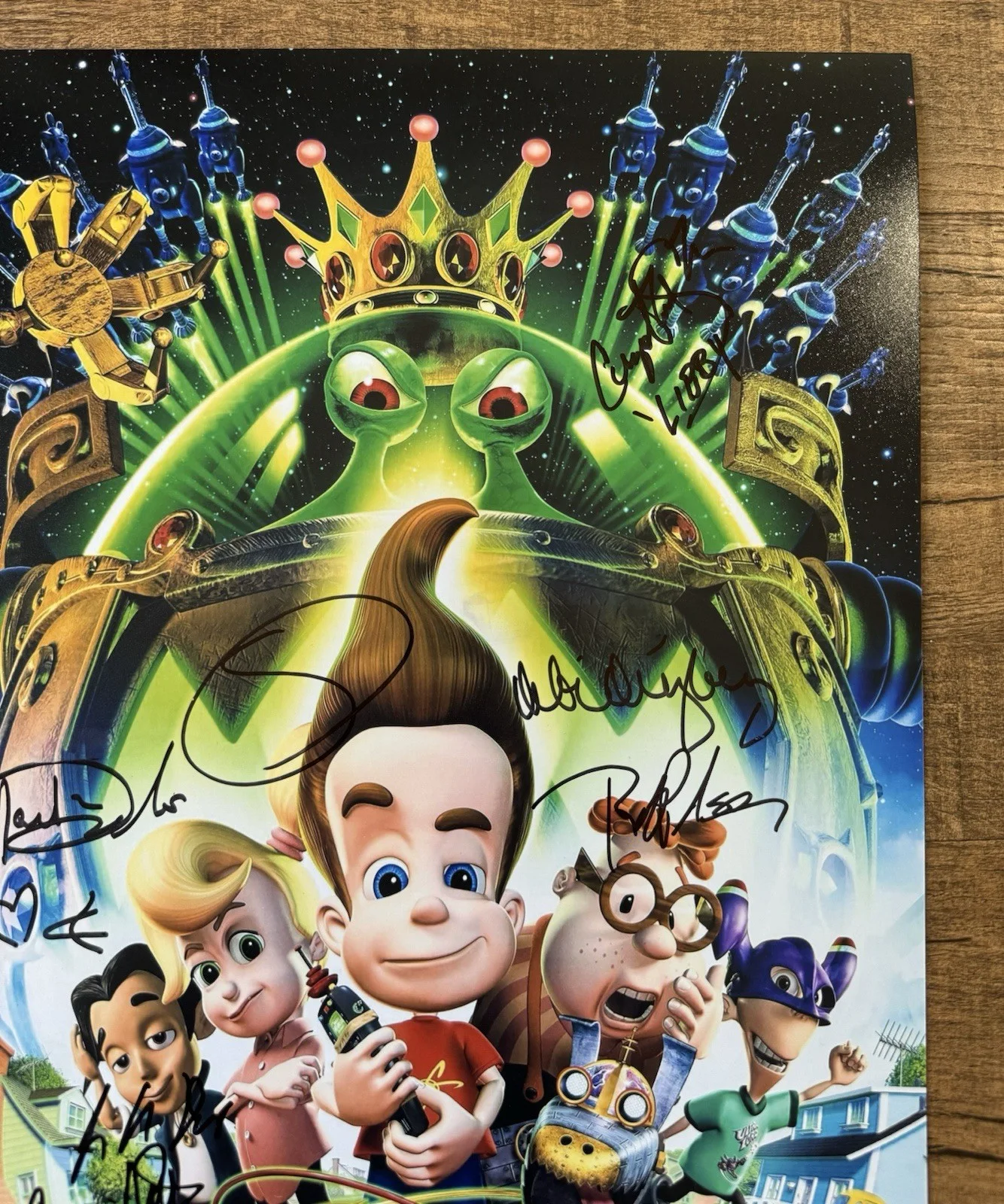 jimmy neutron — jimmy neutron signed Cast Rare x8 11x14 photo Autographed photo Swau Coa Cert, изображение 4