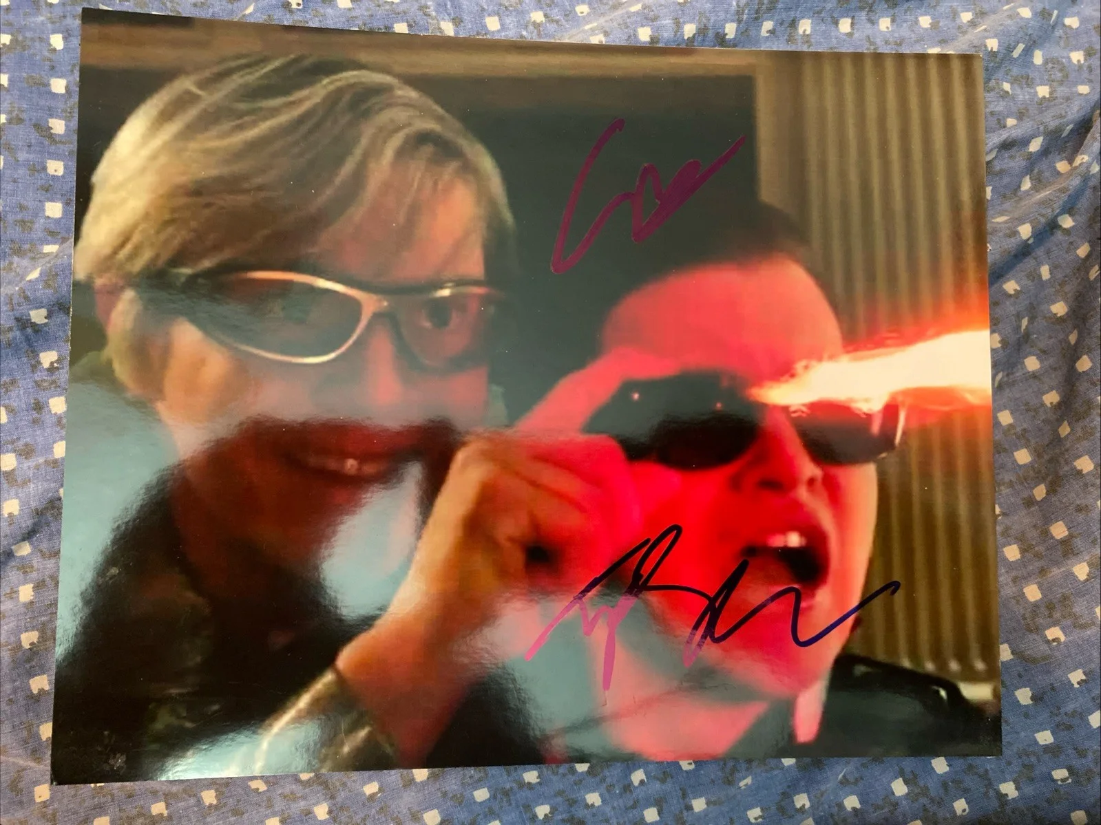 Evan Peters & Tye Sheridan — Evan Peters & Tye Sheridan Signed 8x10 Glossy X-Men Photo! Marvel