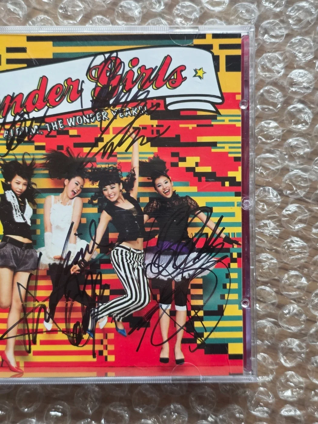 Wonder Girls Promo Sticker 1st Album Autographed Hand Signed, изображение 3