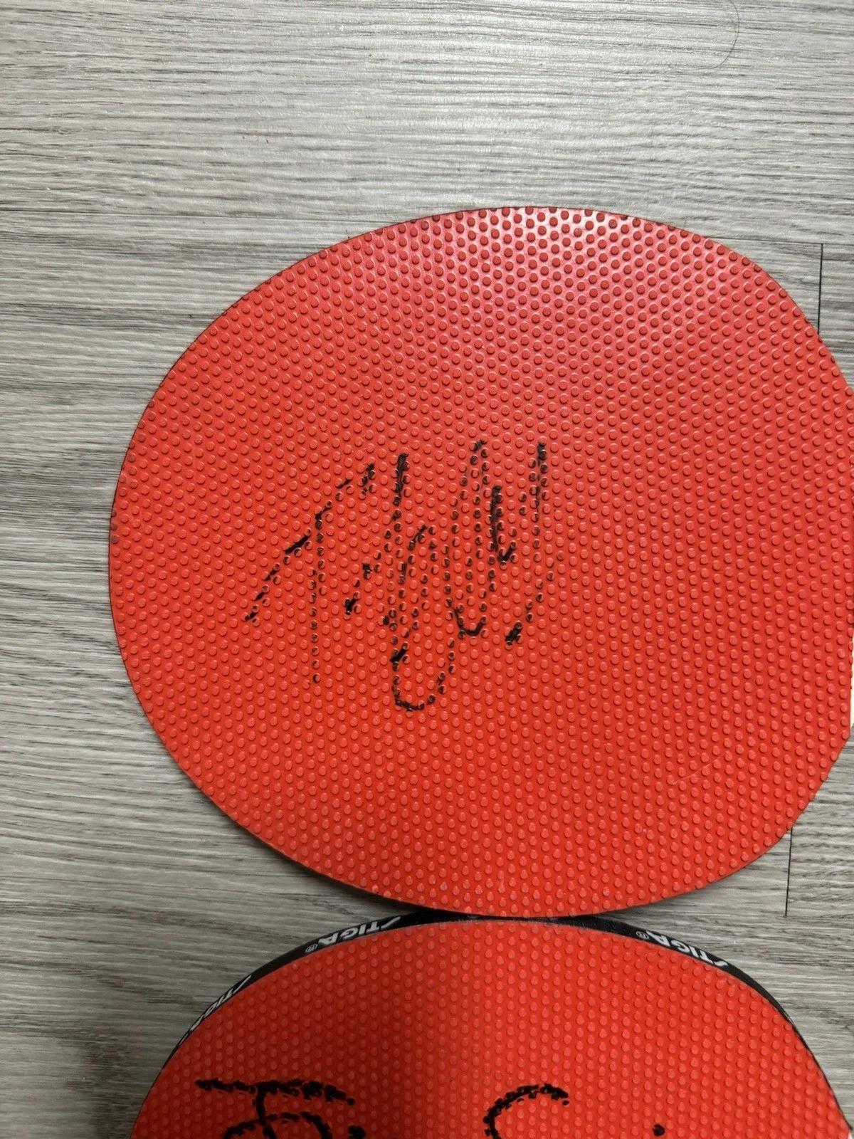 Timothee chalamet & Josh Safdie Signed Marty supreme Ping Pong paddle SWAU COA, image 4